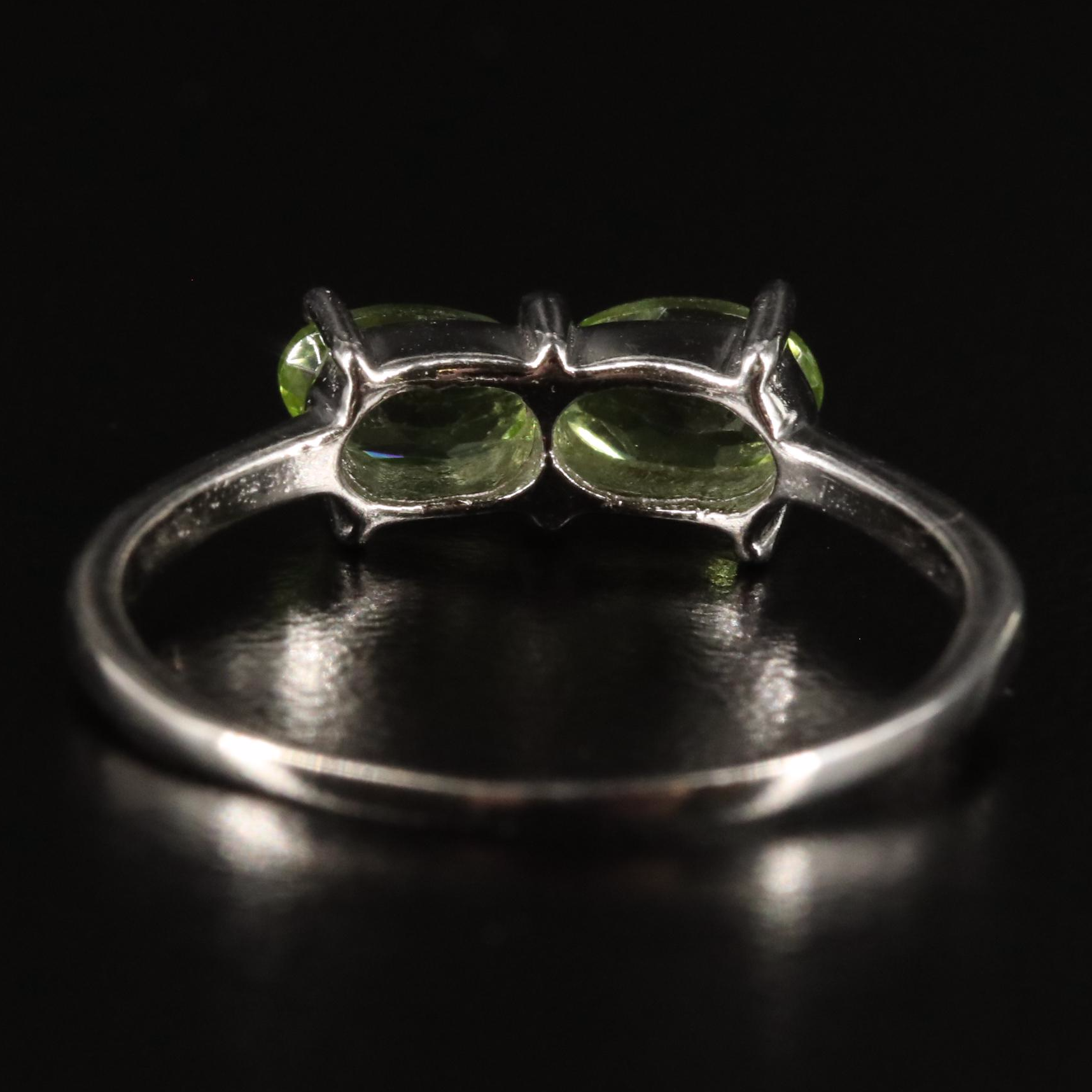 Sterling and Peridot Ring