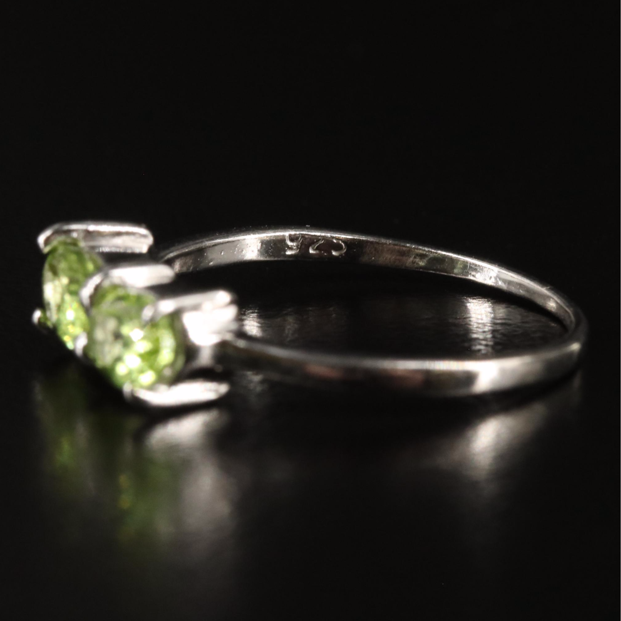 Sterling and Peridot Ring