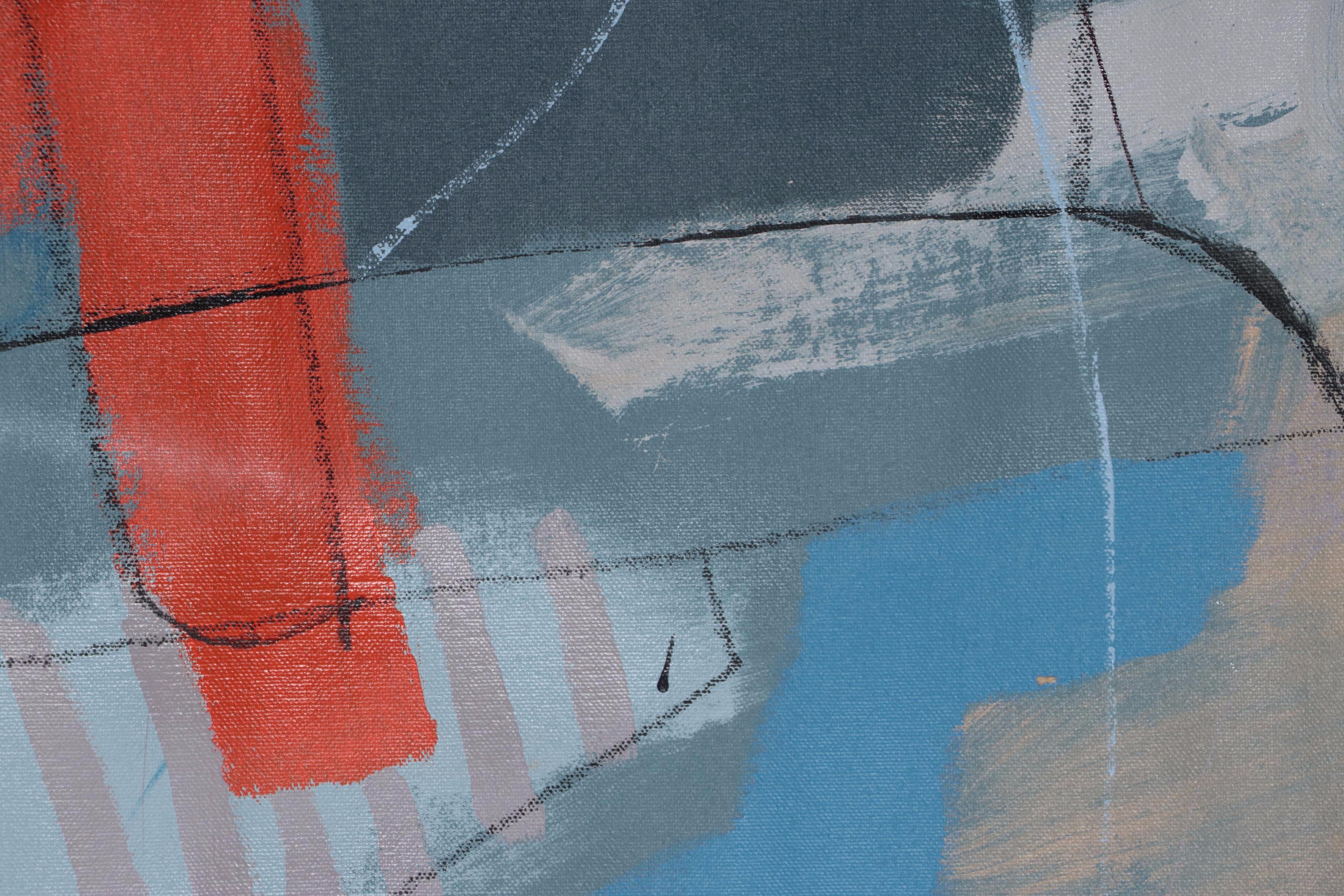 Michel Blázquez Acrylic Painting "Abstract 3590," 2023