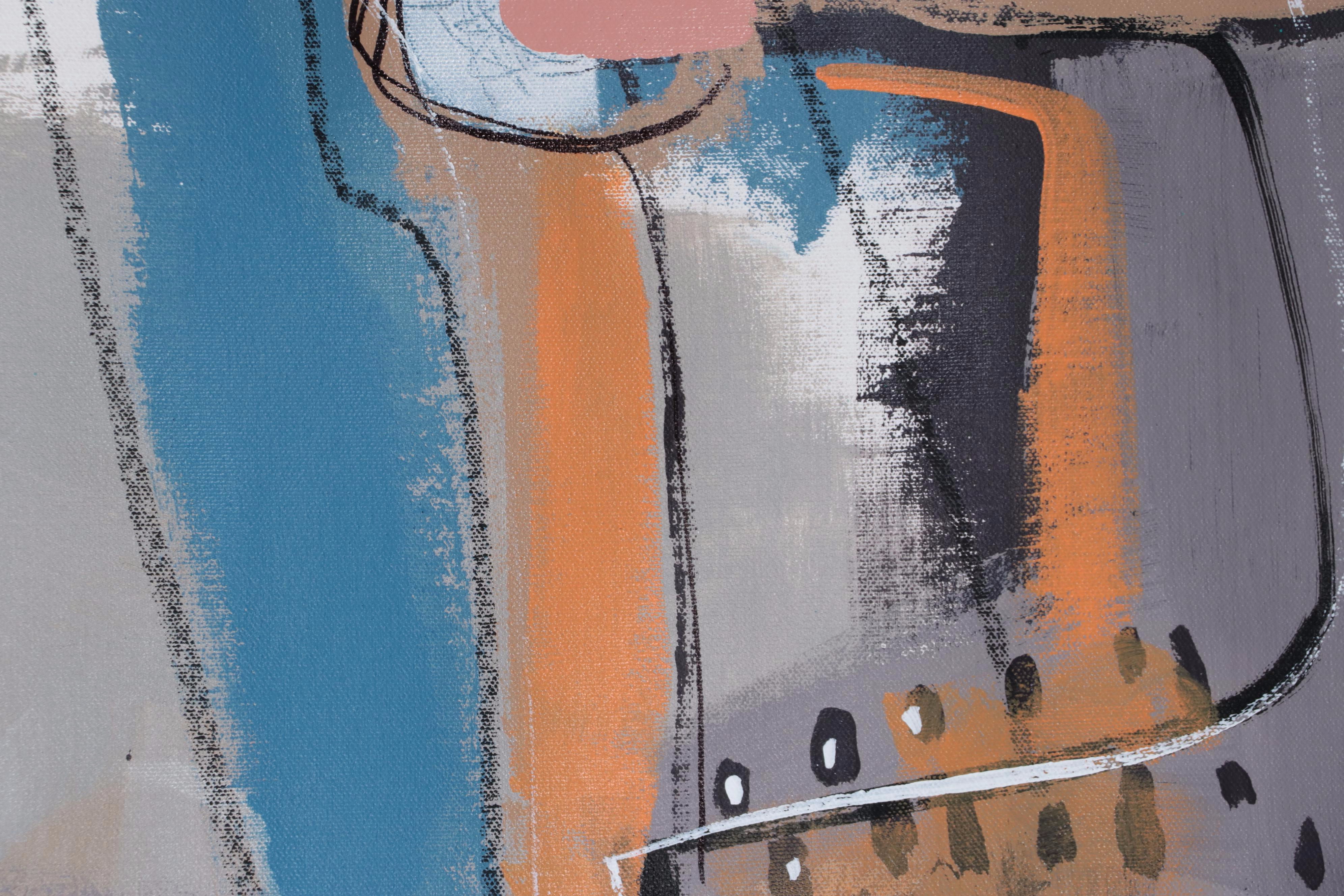 Michel Blázquez Acrylic Painting "Abstract 3590," 2023