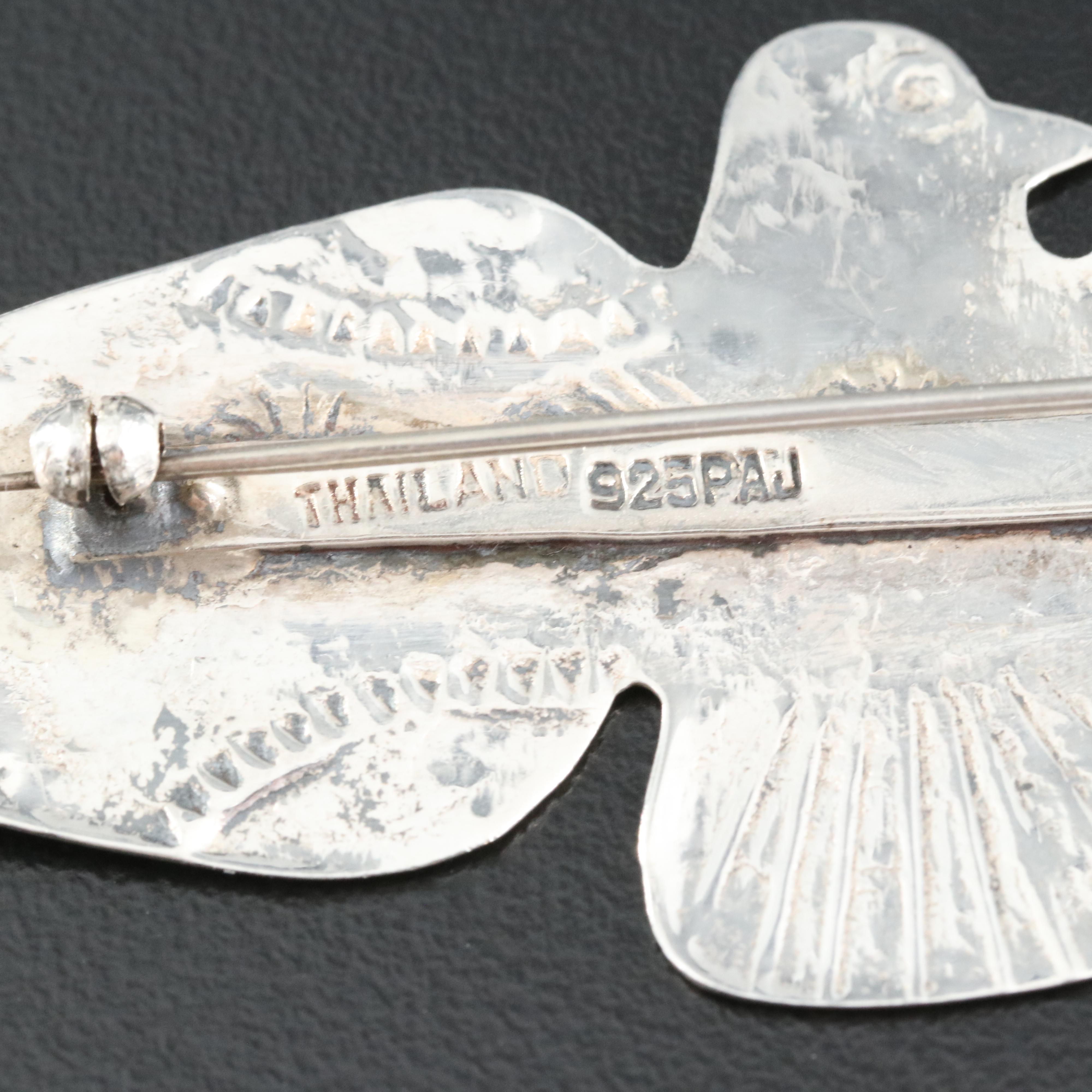 950 and Sterling Grouping Including Turquoise, Coral and Faux Turquoise