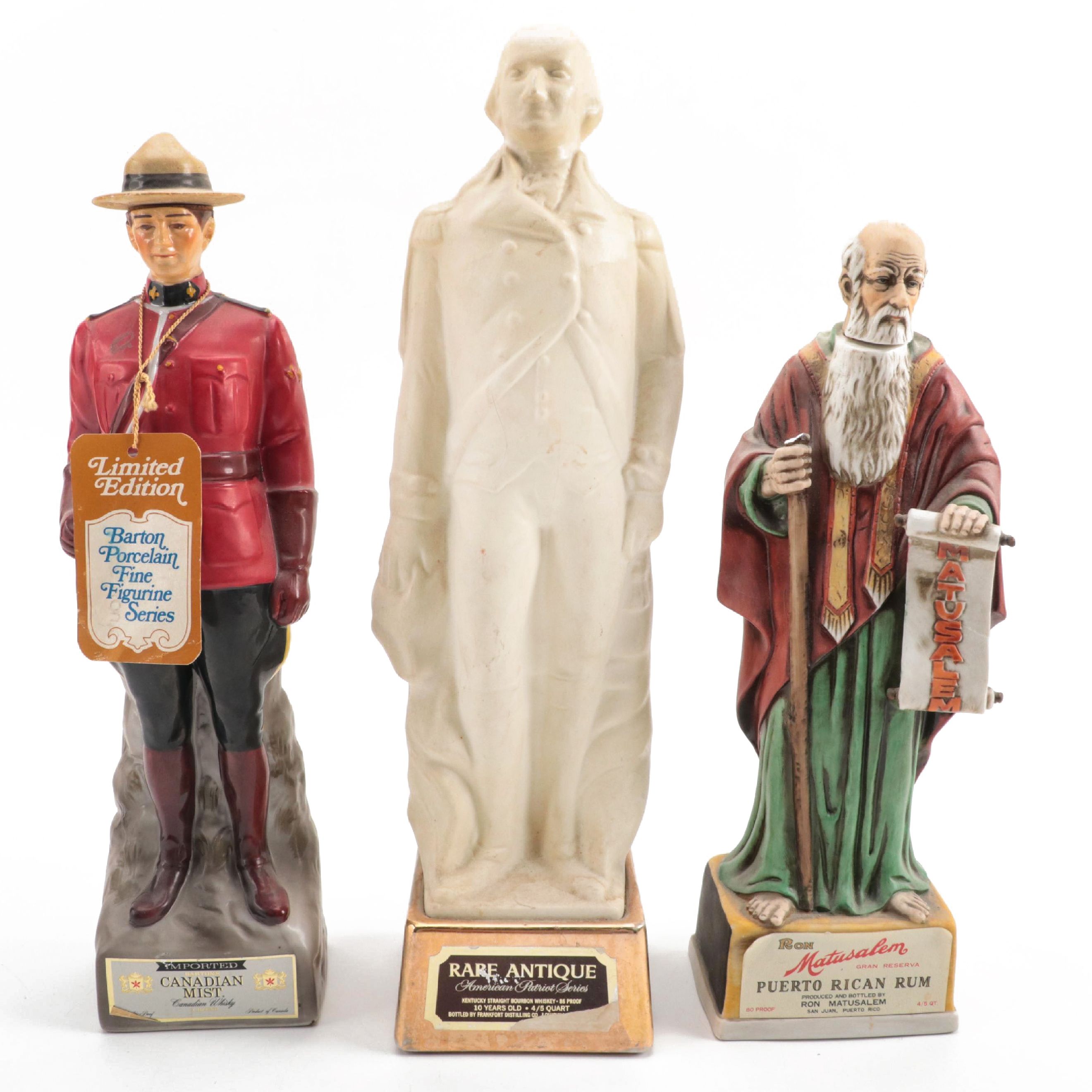 Frankfort Distilling Co., Ron Matusalem, and Canadian Mist Decanters