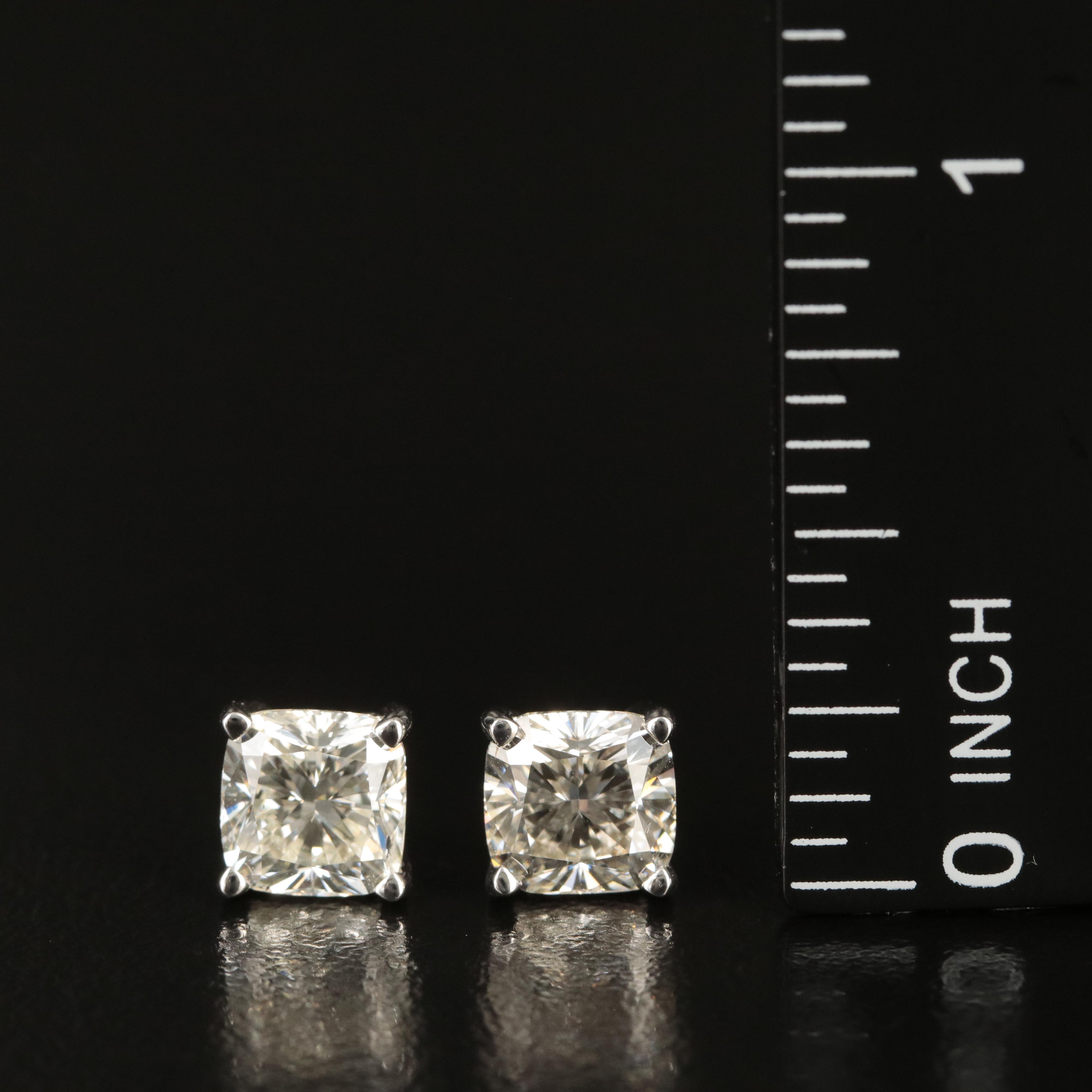 14K 3.25 CTW Lab Grown Diamond Stud Earrings