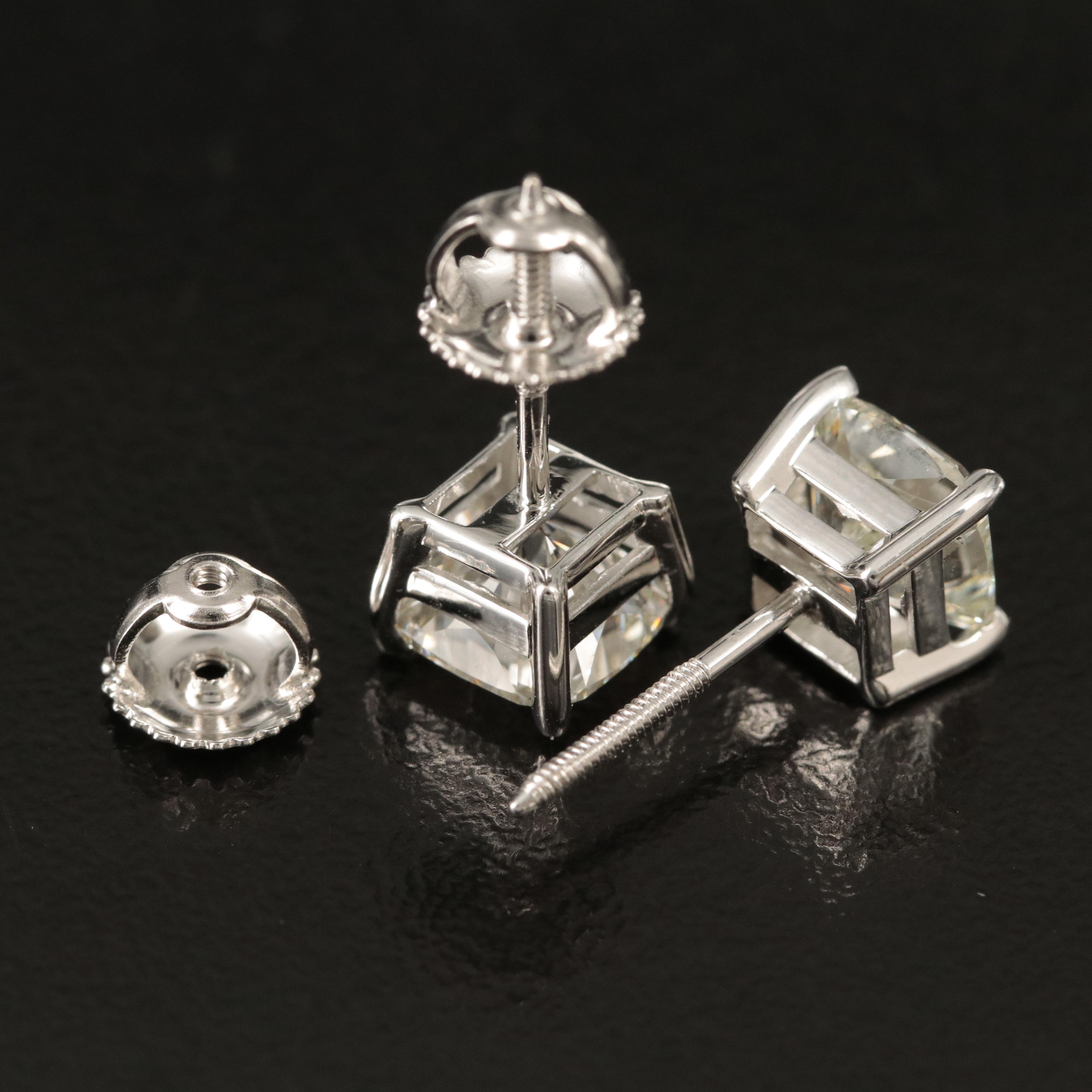 14K 3.25 CTW Lab Grown Diamond Stud Earrings