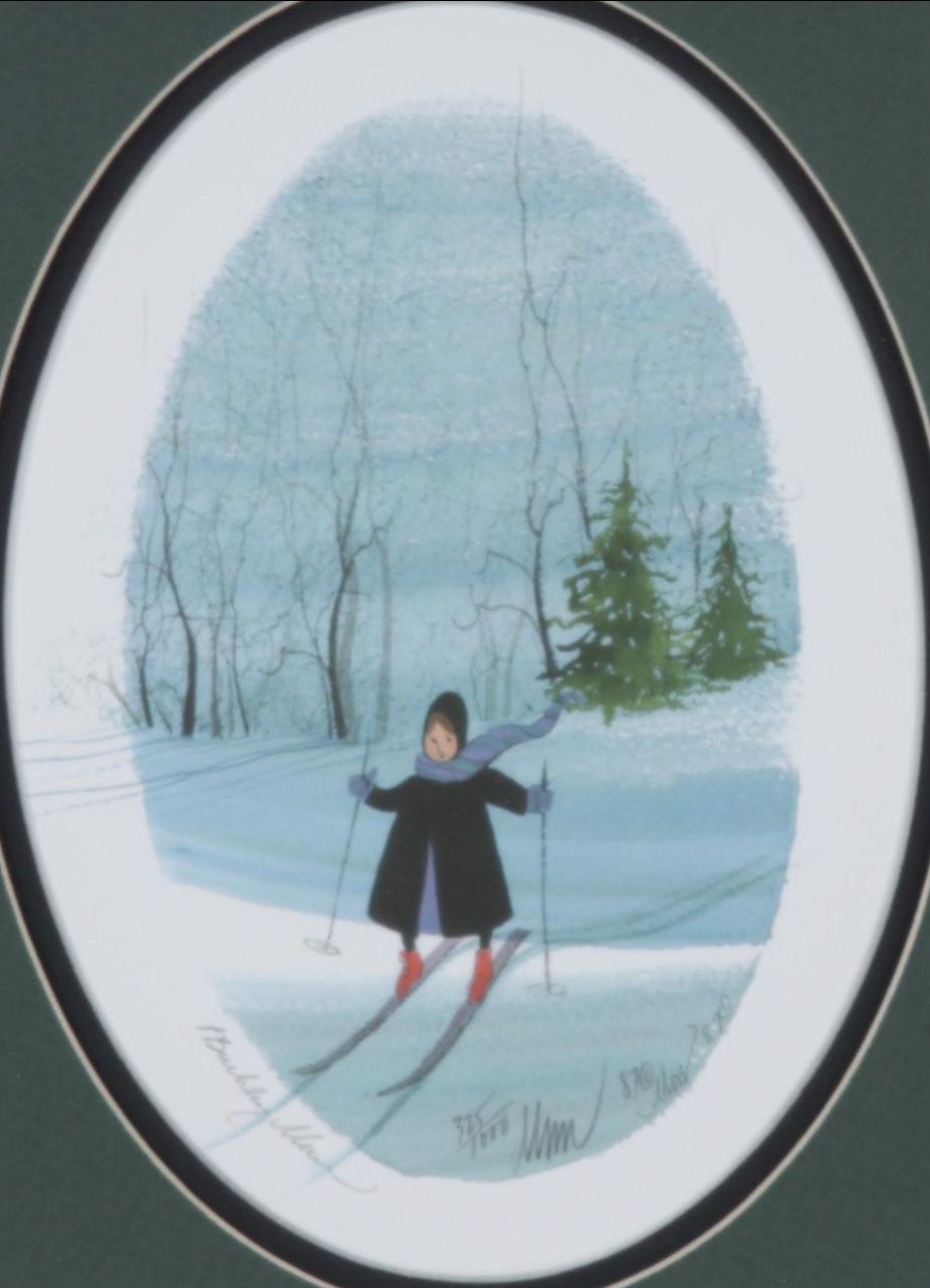 P. Buckley Moss Offset Lithograph "Daring Damsel," 1987