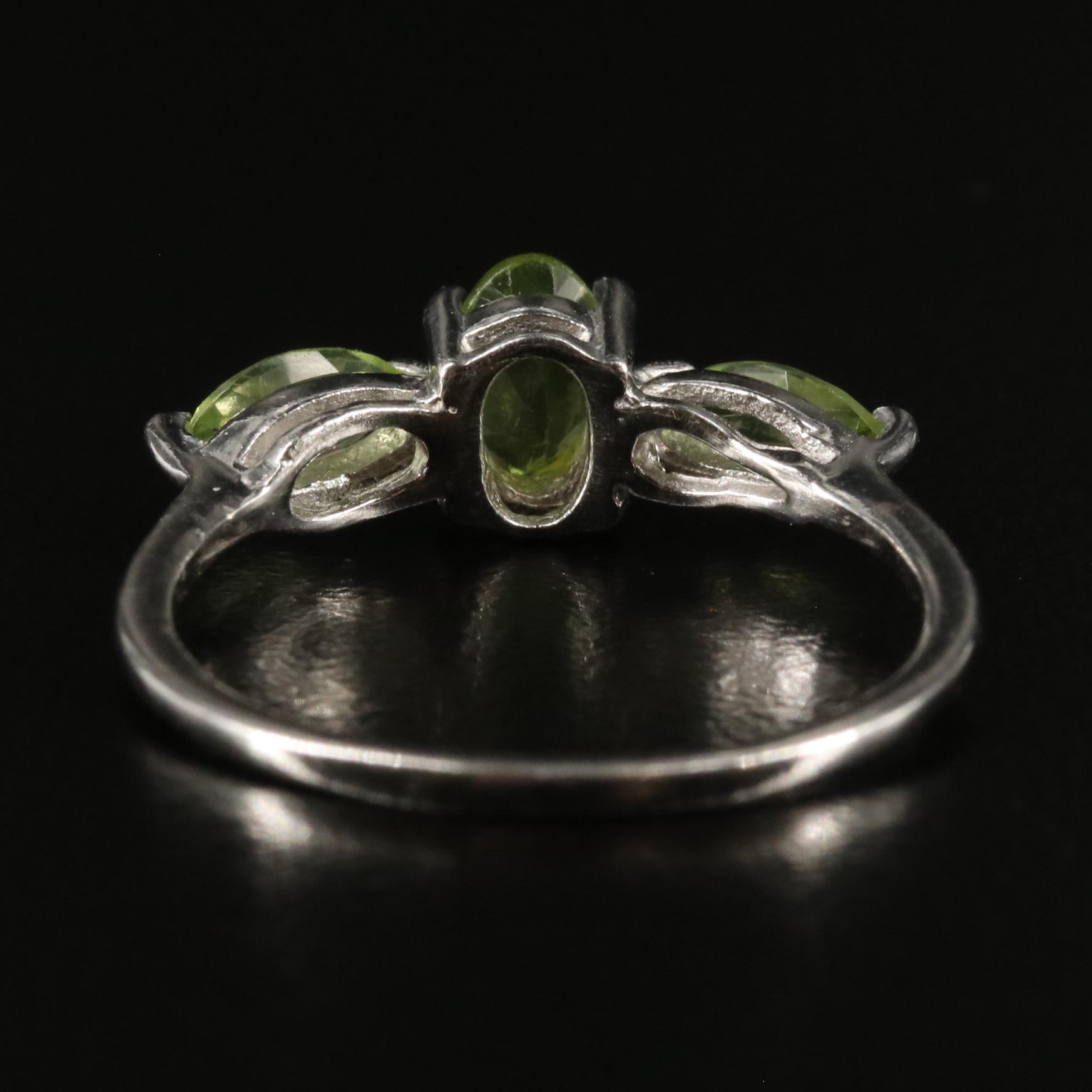 Sterling and Peridot Ring