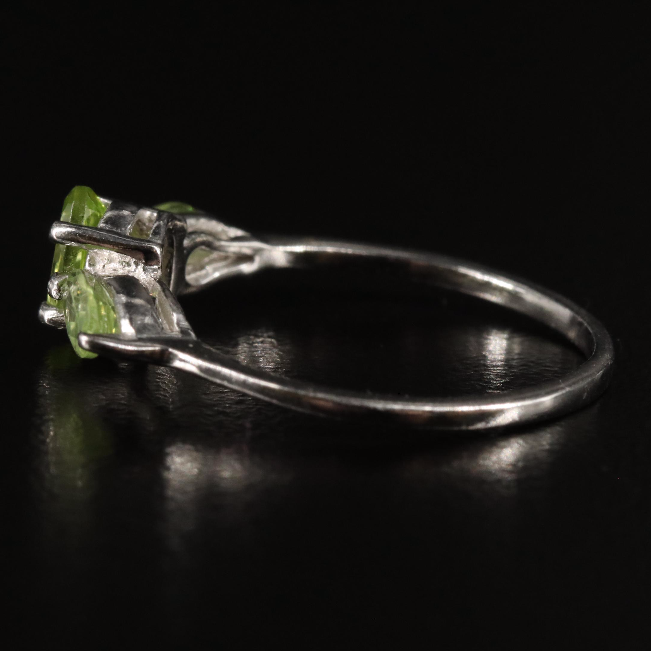 Sterling and Peridot Ring