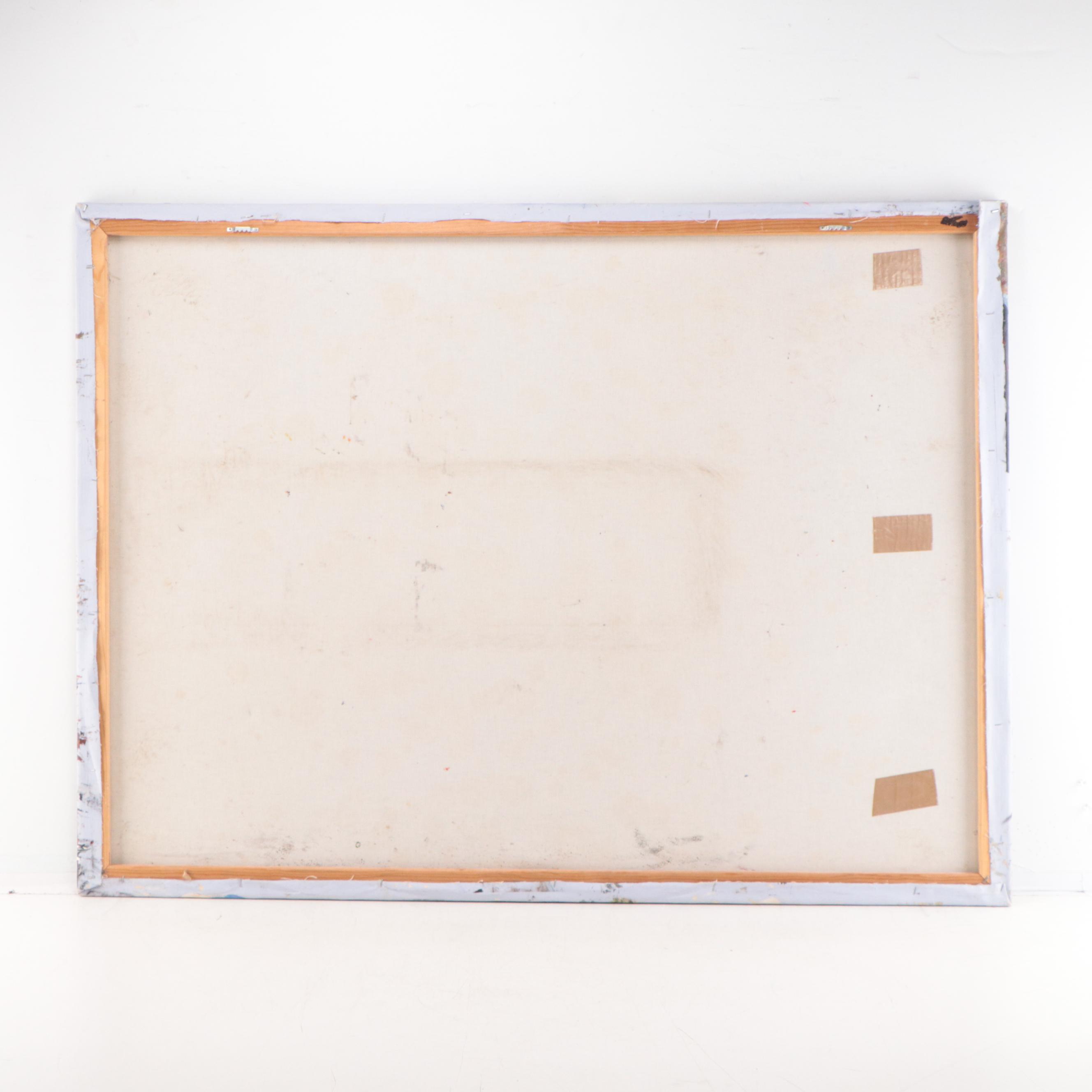 Marie Charlot Impressionist Style Oil Painting of Venetian Canal Scene