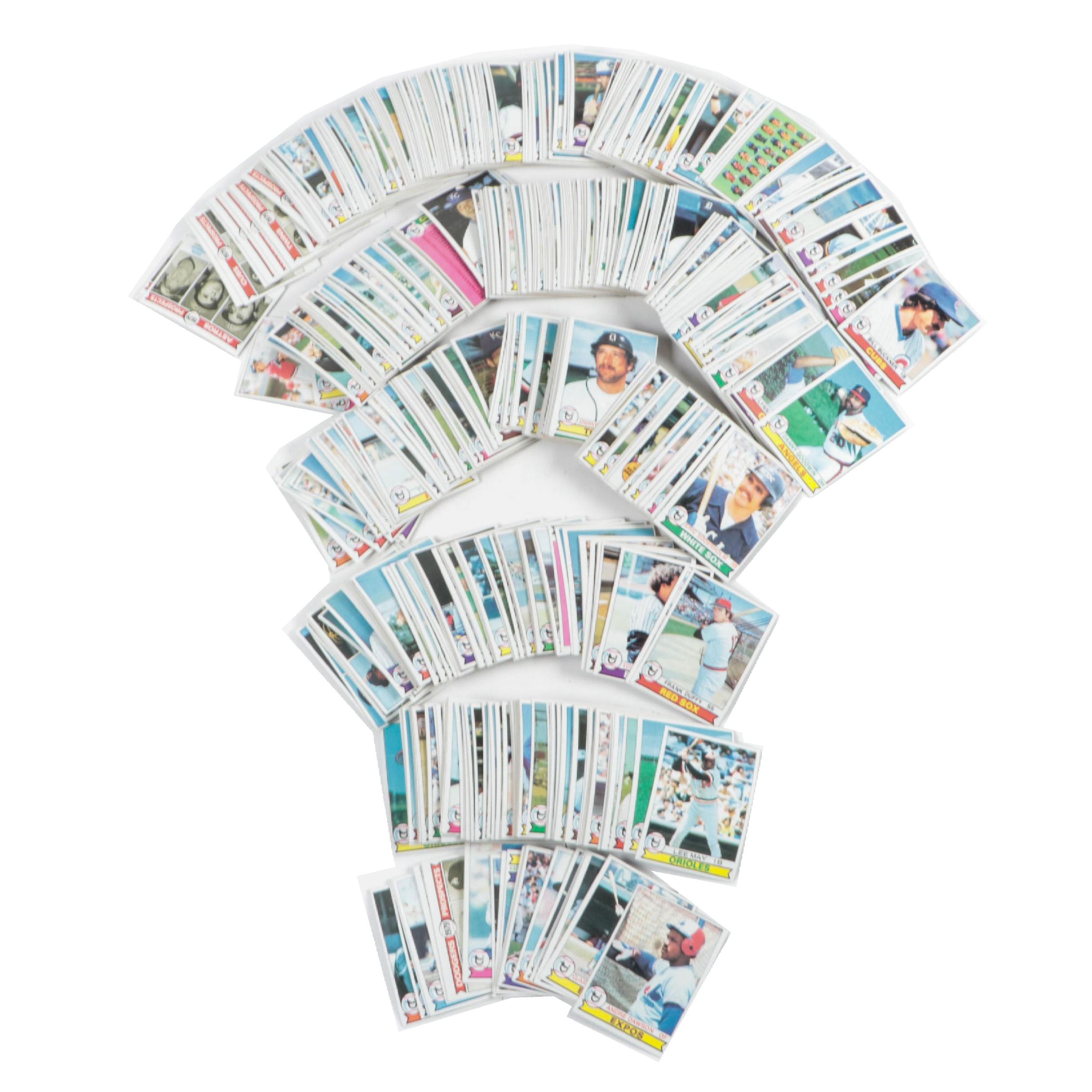 1979 Topps Baseball Cards Partial Set with Dawson, Schmidt, Bench and More HOF