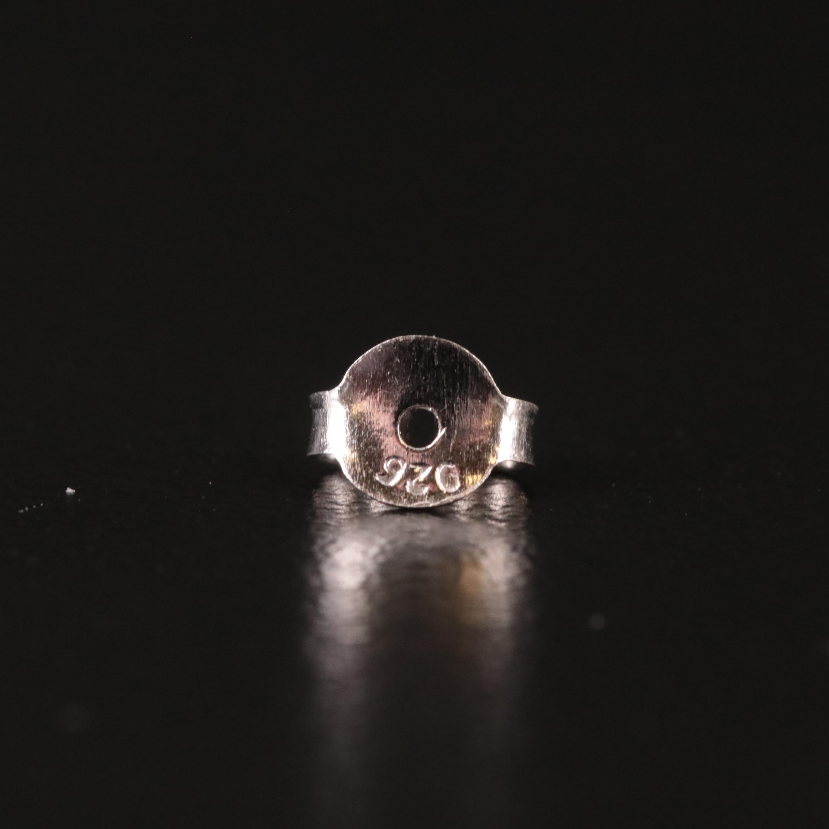 Sterling Smoky Quartz Ball Stud Earrings