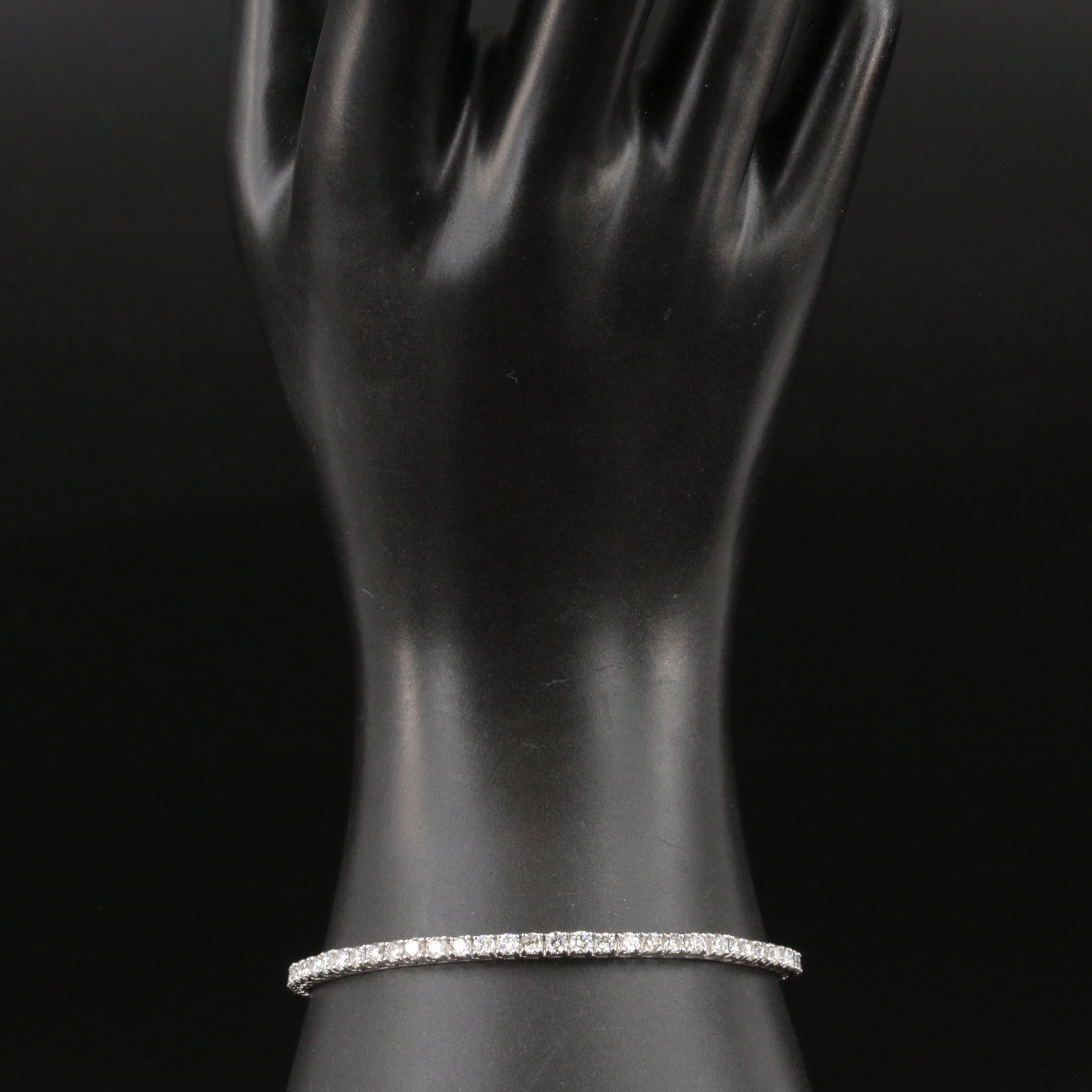 14K 5.00 CTW Lab Grown Diamond Bracelet with IGI Report