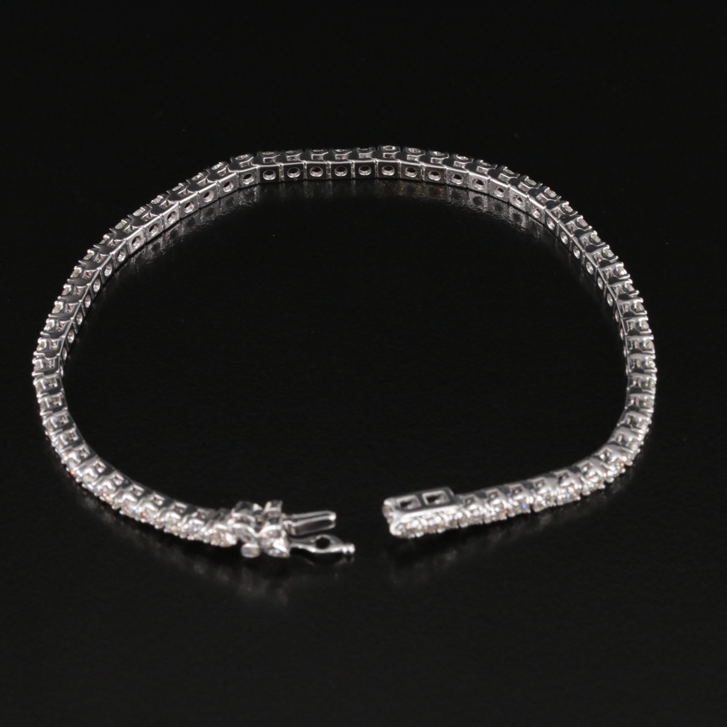14K 5.00 CTW Lab Grown Diamond Bracelet with IGI Report