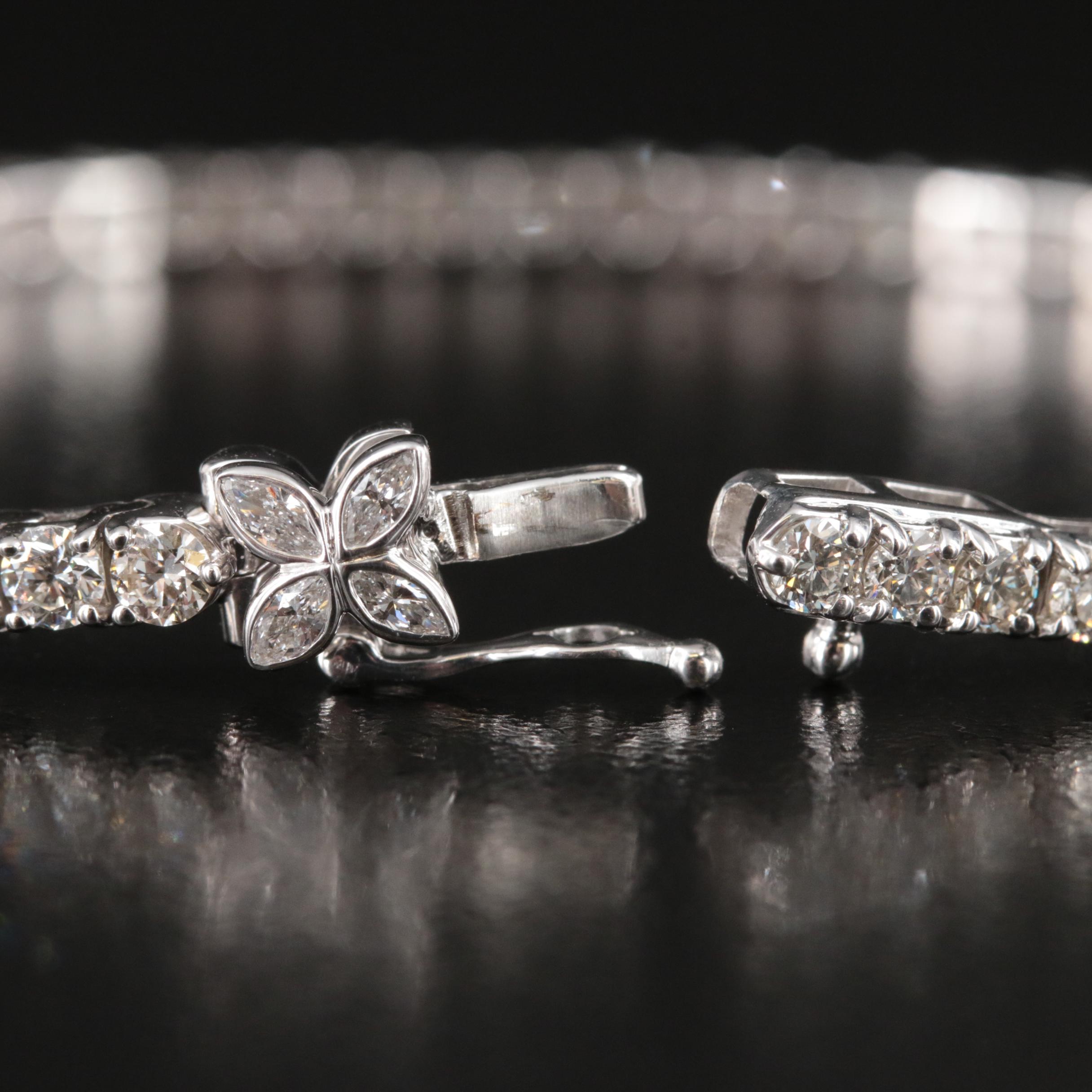 14K 5.00 CTW Lab Grown Diamond Bracelet with IGI Report