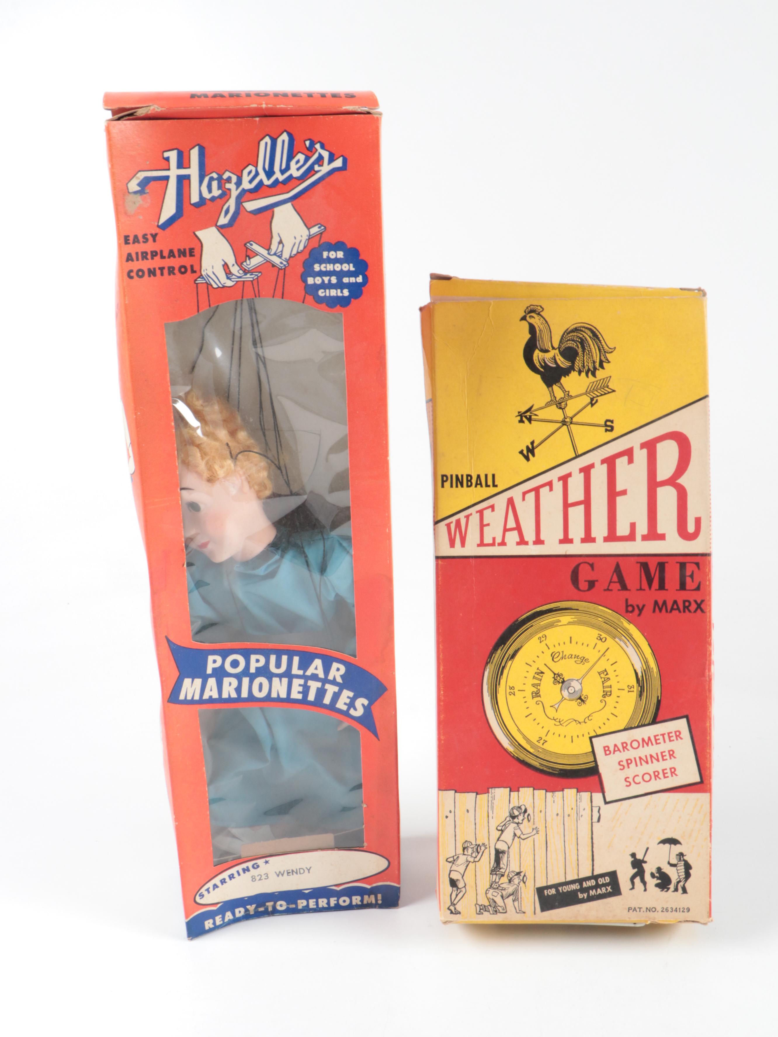 Weather Pinball and Other Games With Hazelles "Wendy" Marionette