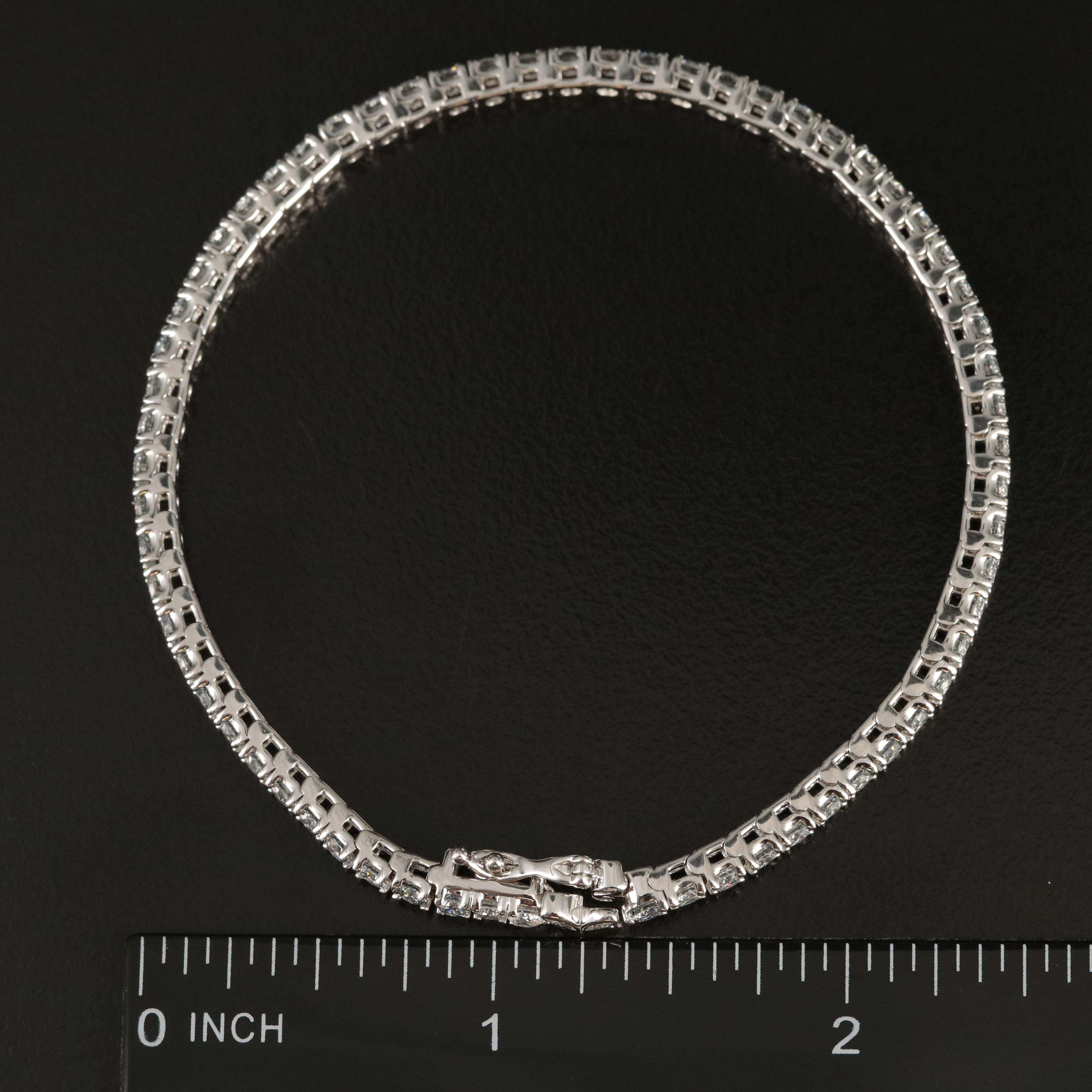 14K 5.00 CTW Lab Grown Diamond Bracelet with IGI Report