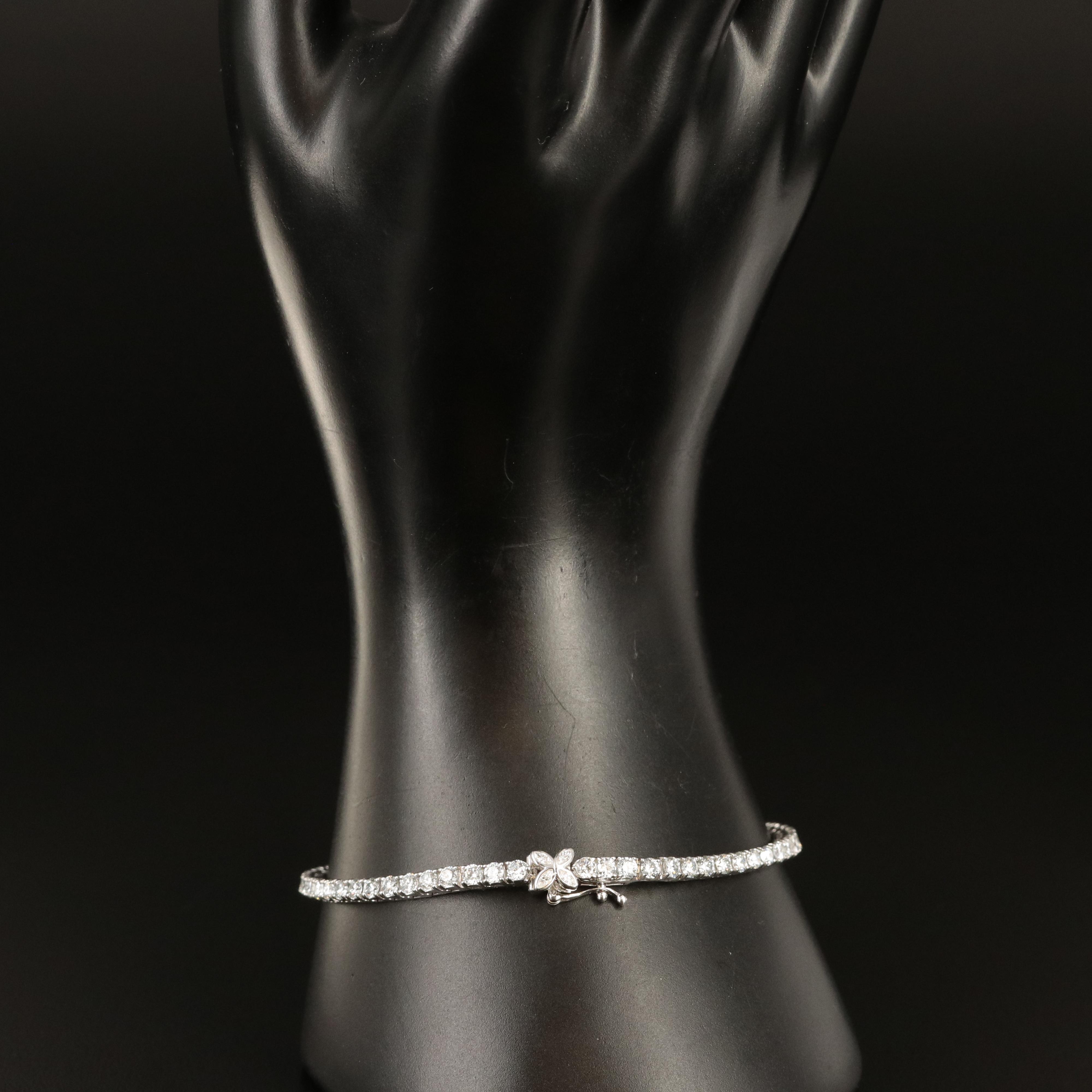 14K 5.00 CTW Lab Grown Diamond Bracelet with IGI Report