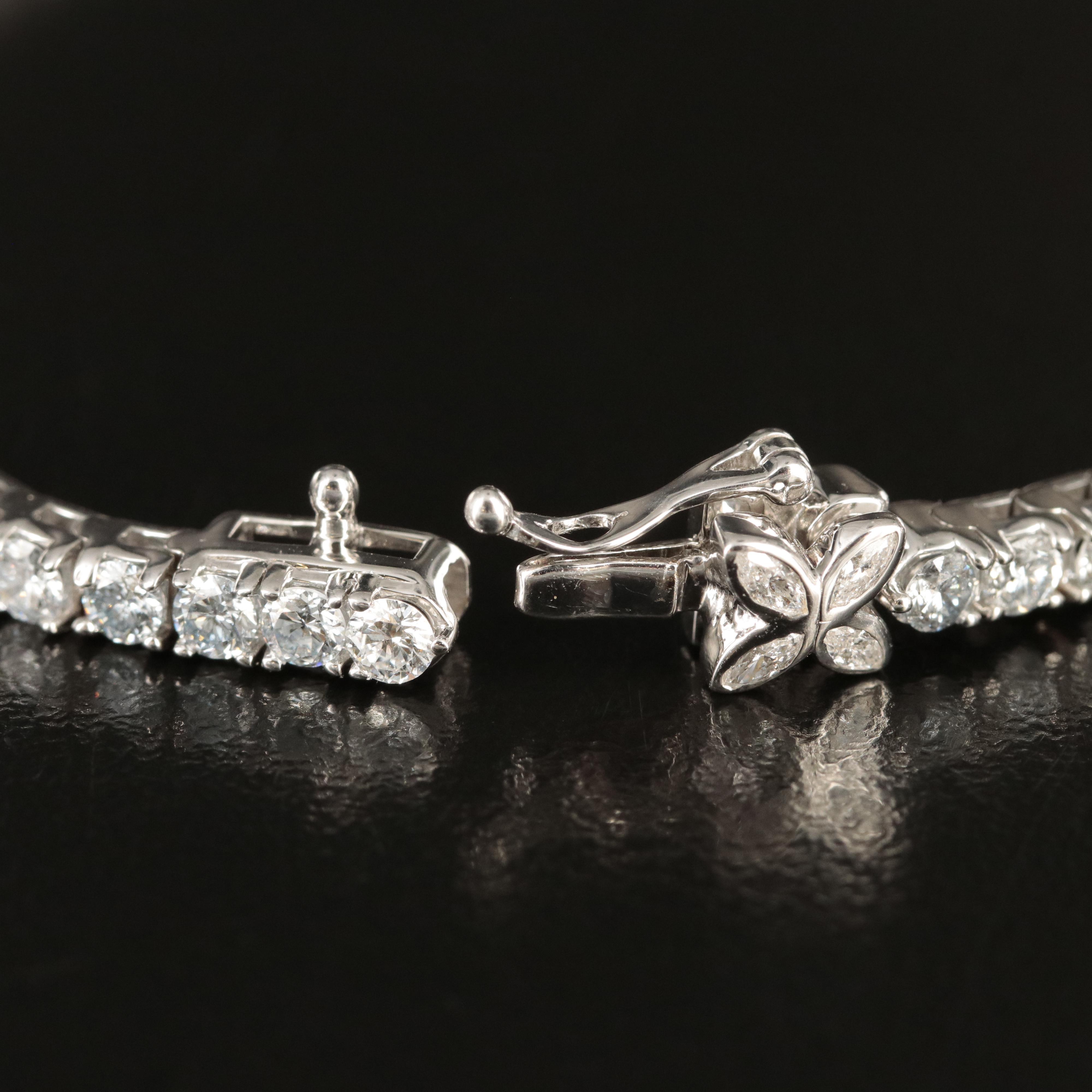 14K 5.00 CTW Lab Grown Diamond Bracelet with IGI Report