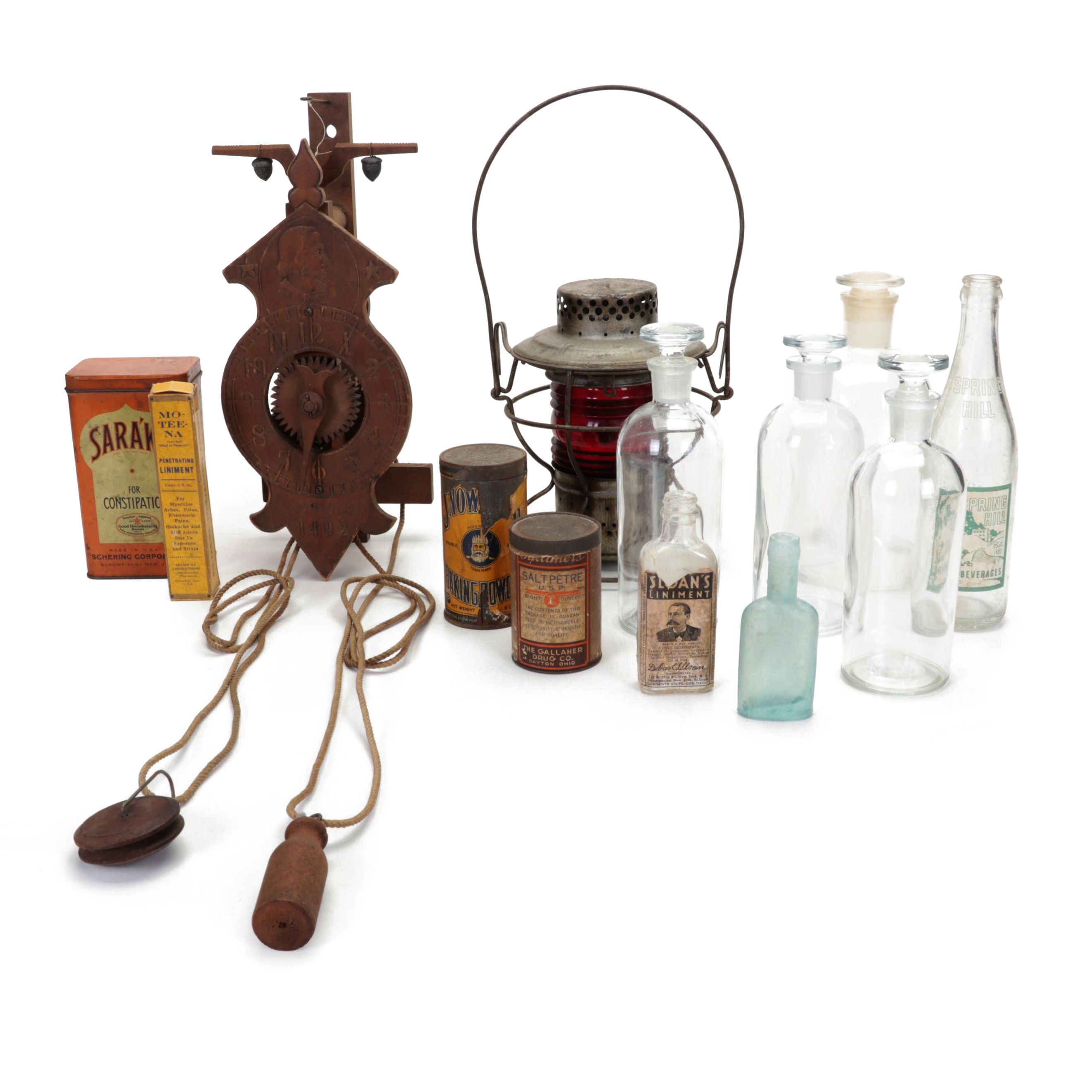 Handlan Railroad Lantern, Columbian Exposition Columbus Wall Clock and More