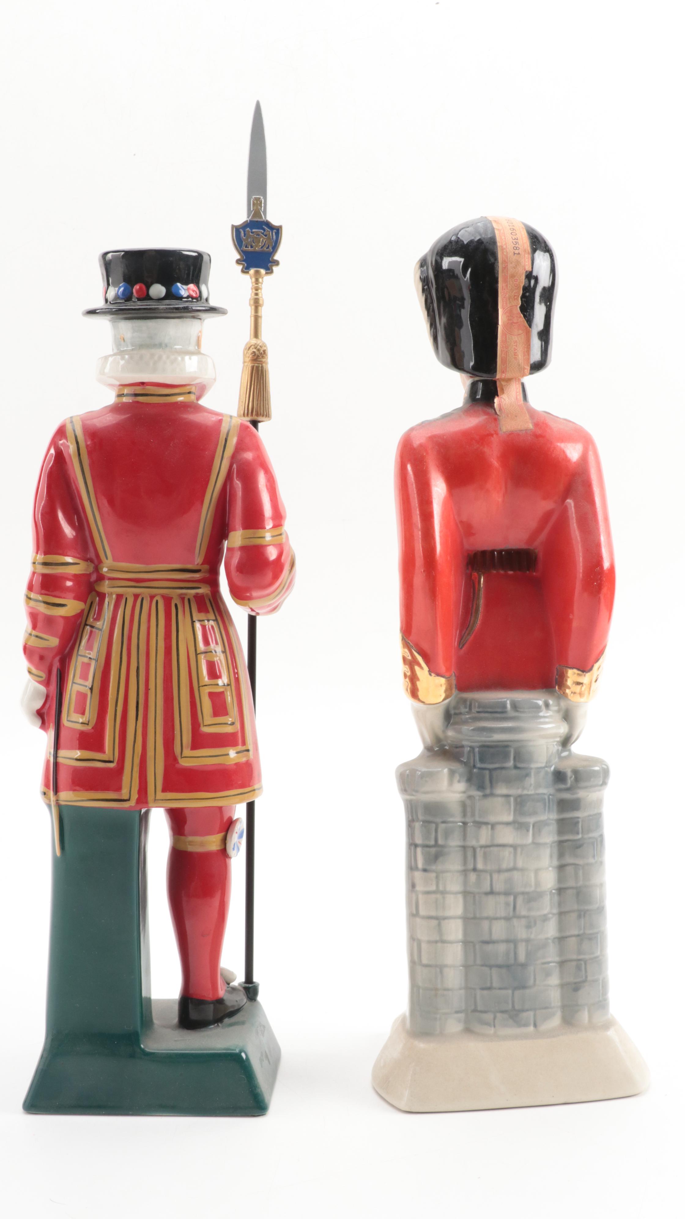 Carlton Ware Beefeater and Other Figural Decanter