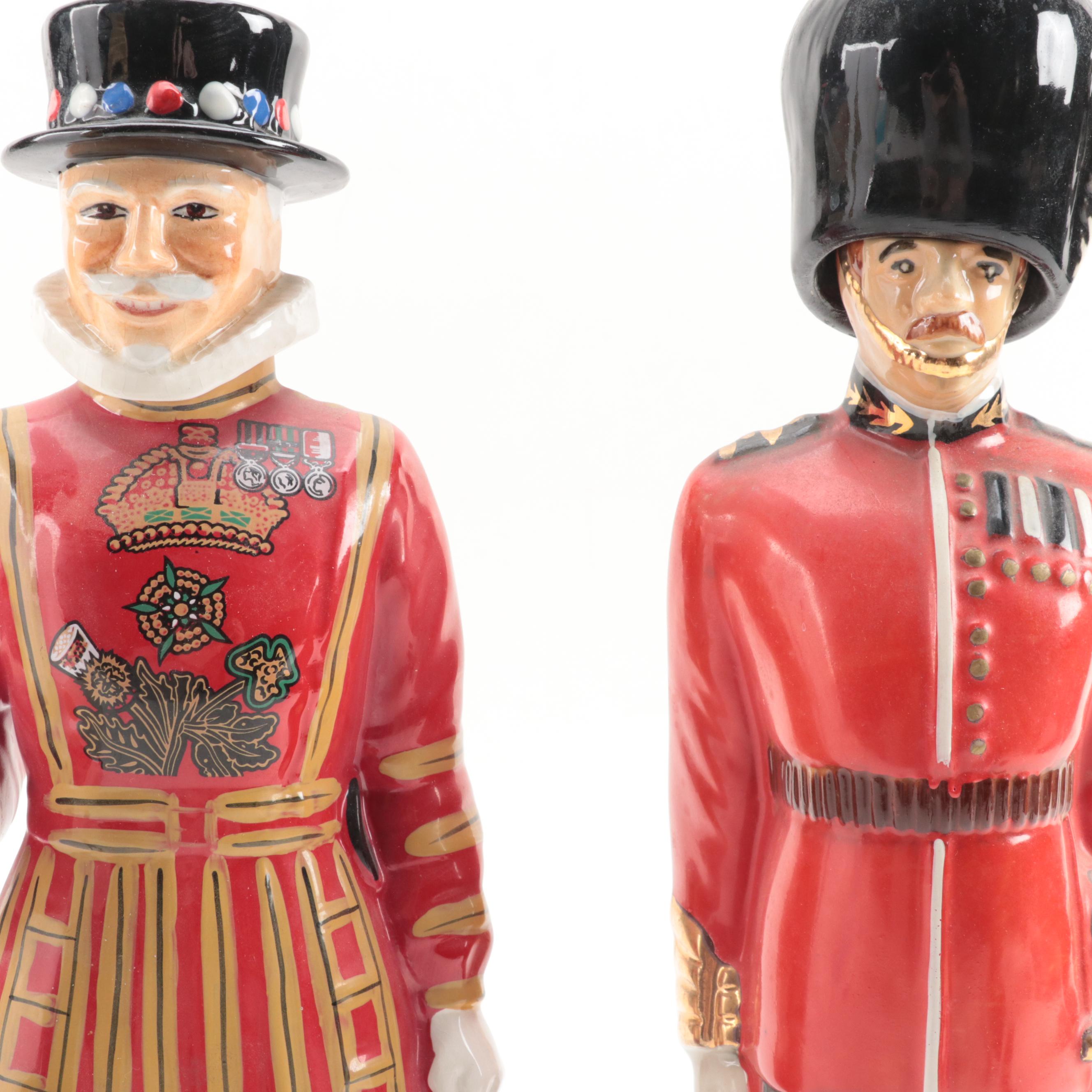 Carlton Ware Beefeater and Other Figural Decanter