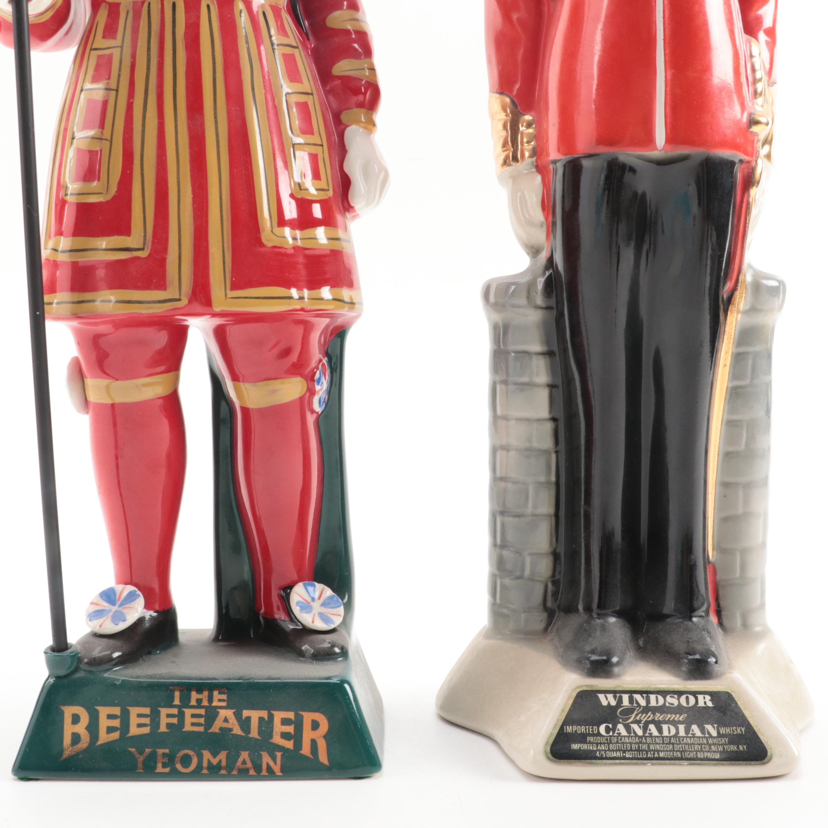 Carlton Ware Beefeater and Other Figural Decanter