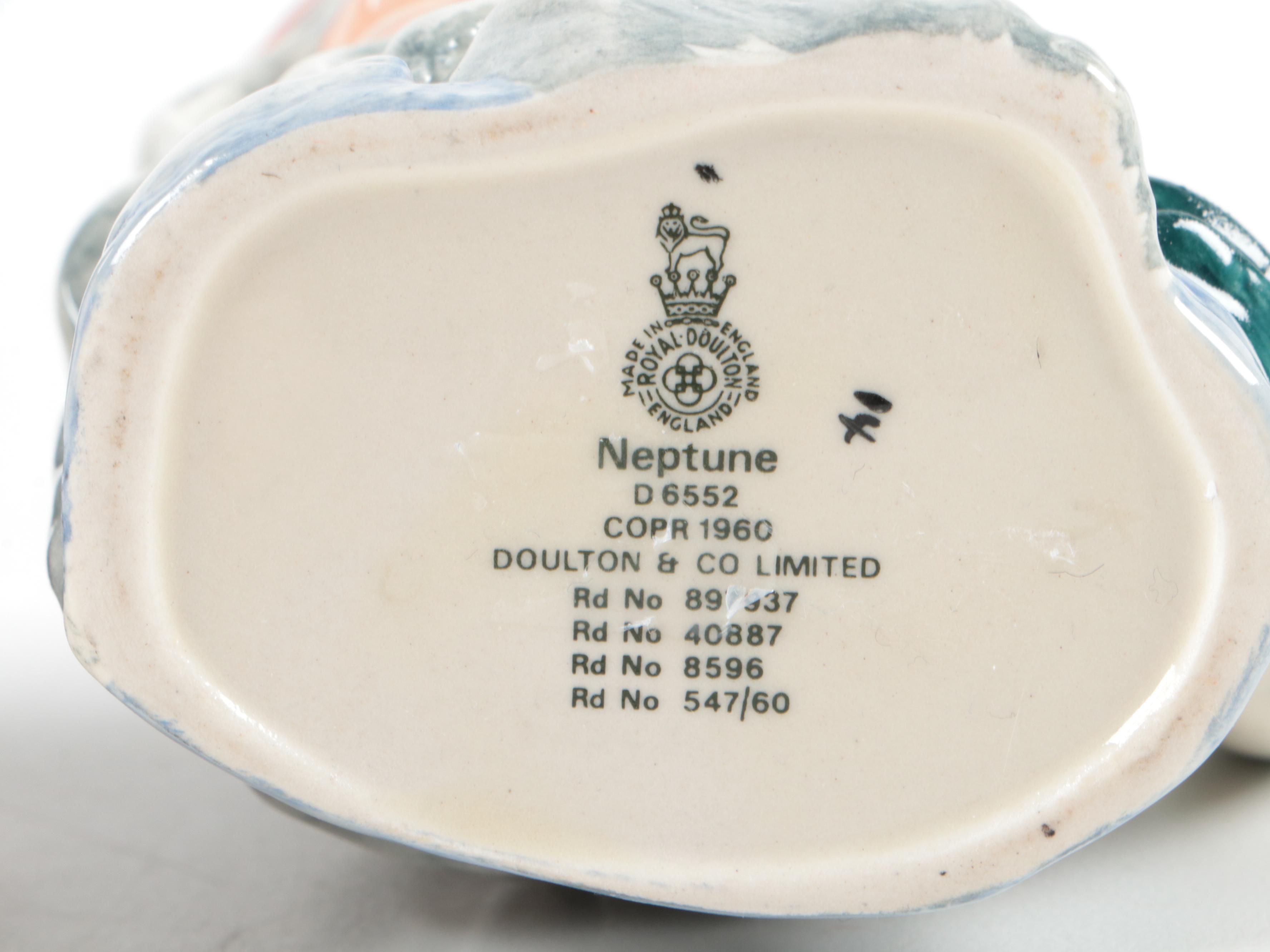 Royal Doulton "Neptune," "Beefeater," and "John Peel" Character Mugs