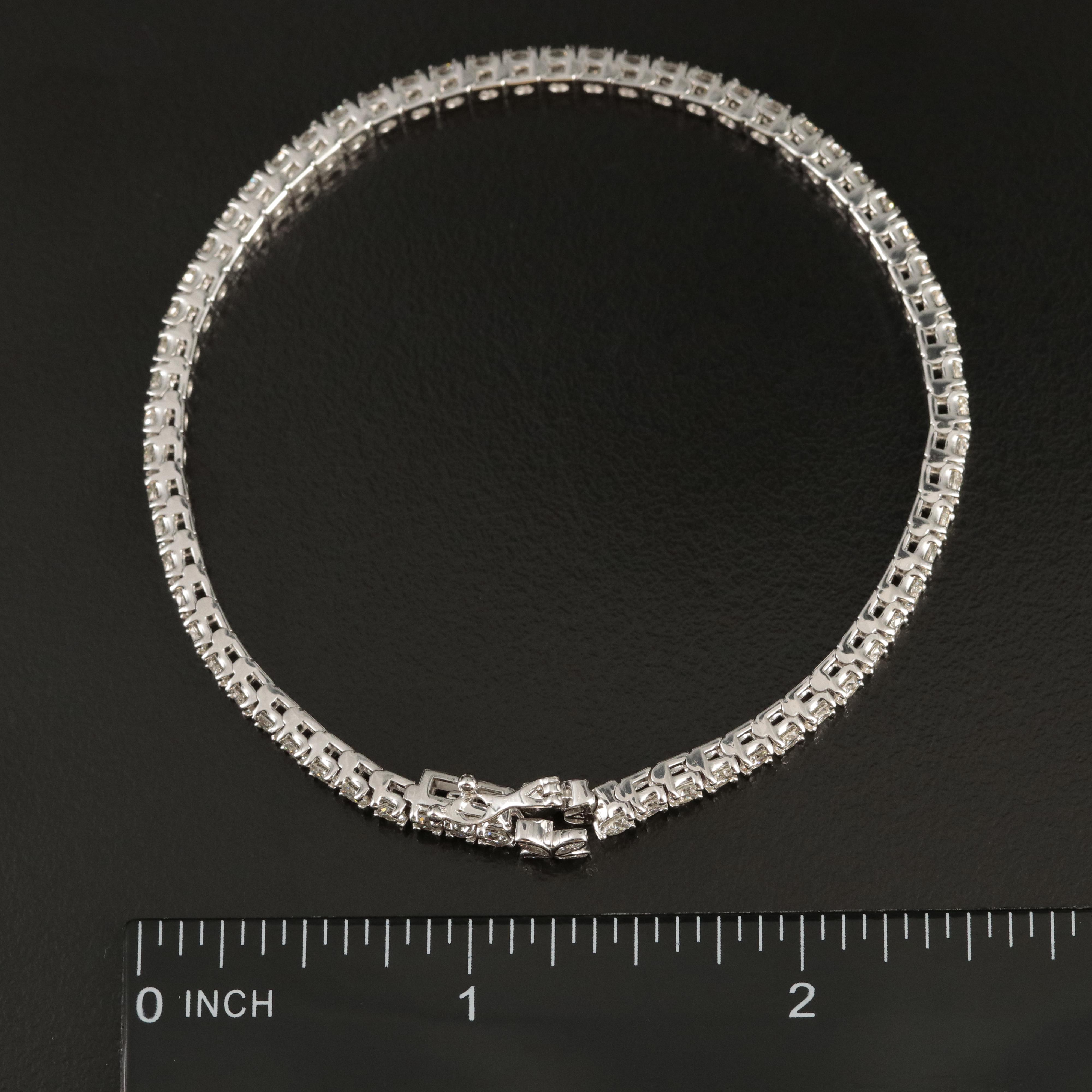 14K 5.00 CTW Lab Grown Diamond Bracelet with IGI Report