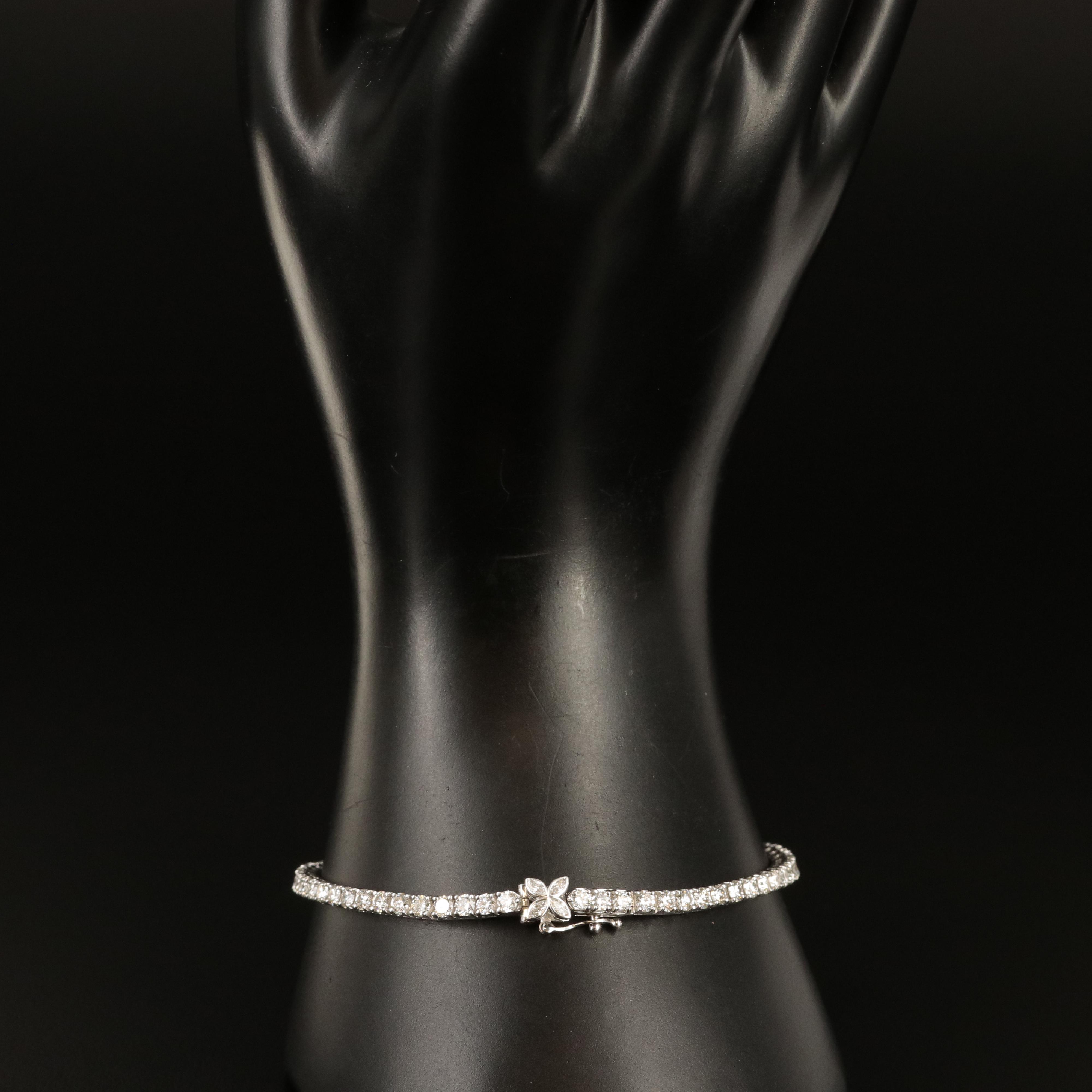 14K 5.00 CTW Lab Grown Diamond Bracelet with IGI Report