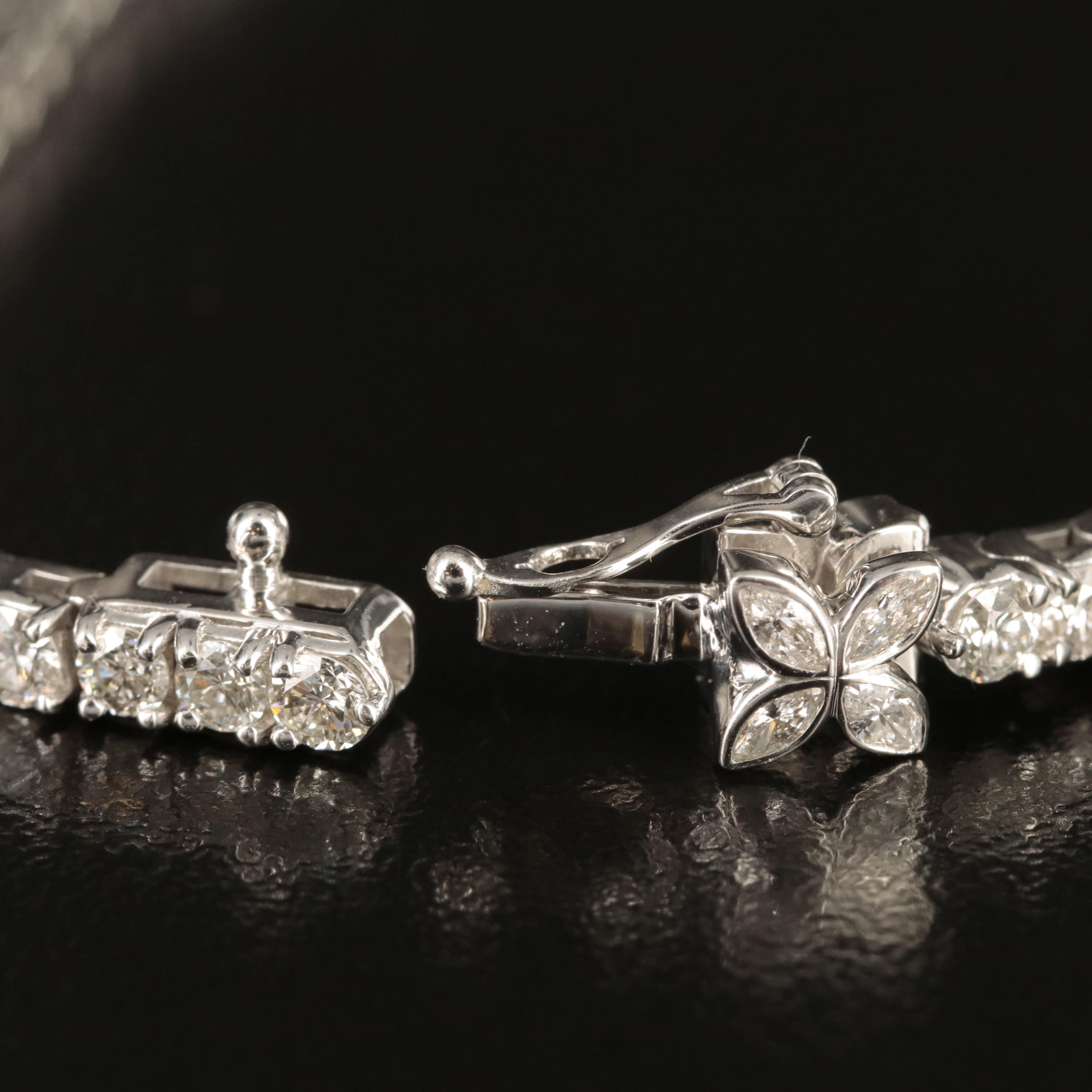 14K 5.00 CTW Lab Grown Diamond Bracelet with IGI Report