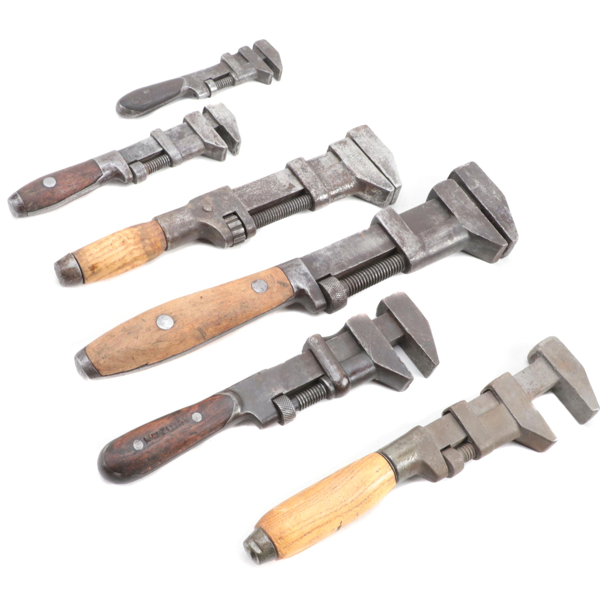 Adjustable Pipe Wrenches, Early to Mid-20th Century
