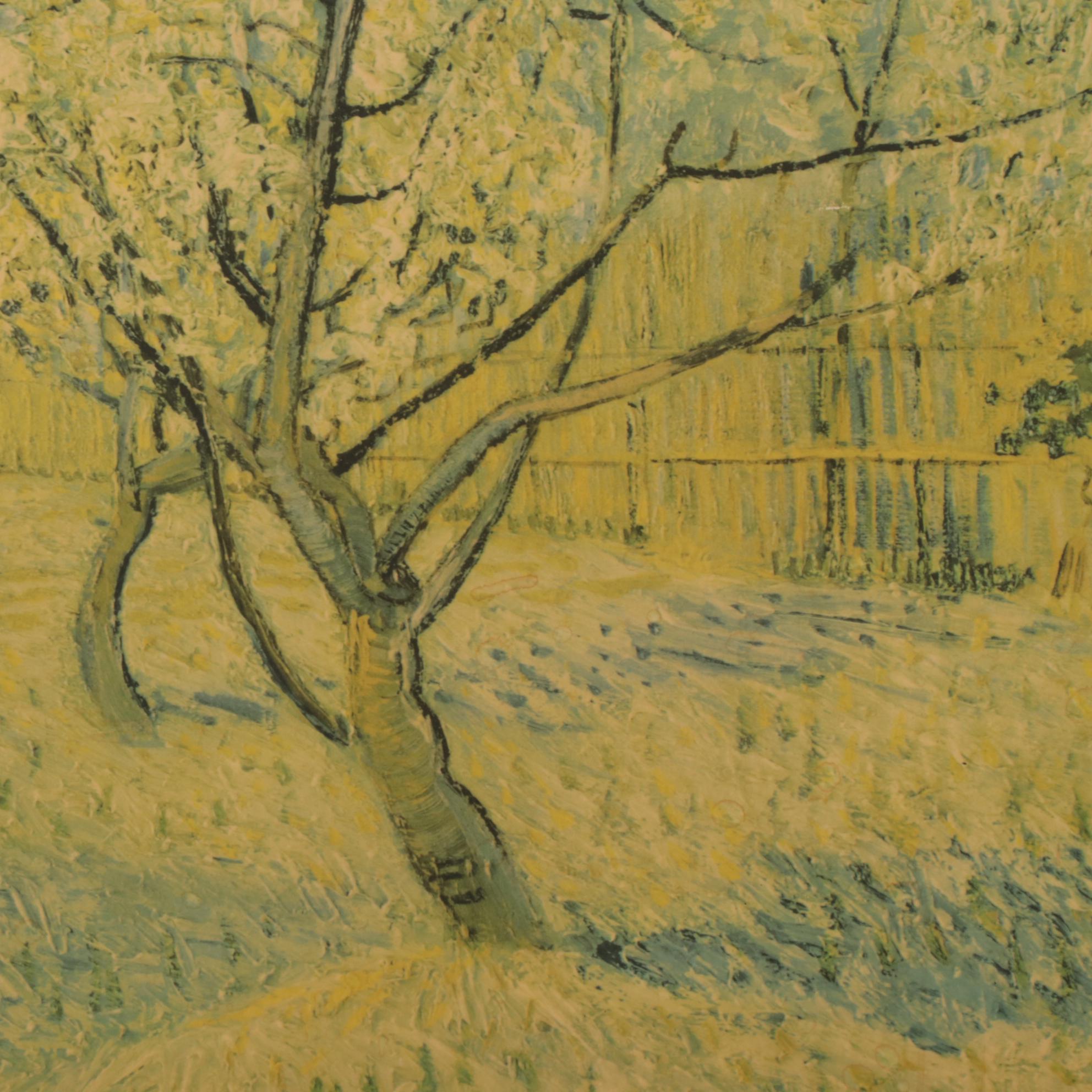 Offset Lithographs After Vincent van Gogh "The Harvest" and "Pink Peach Tree"