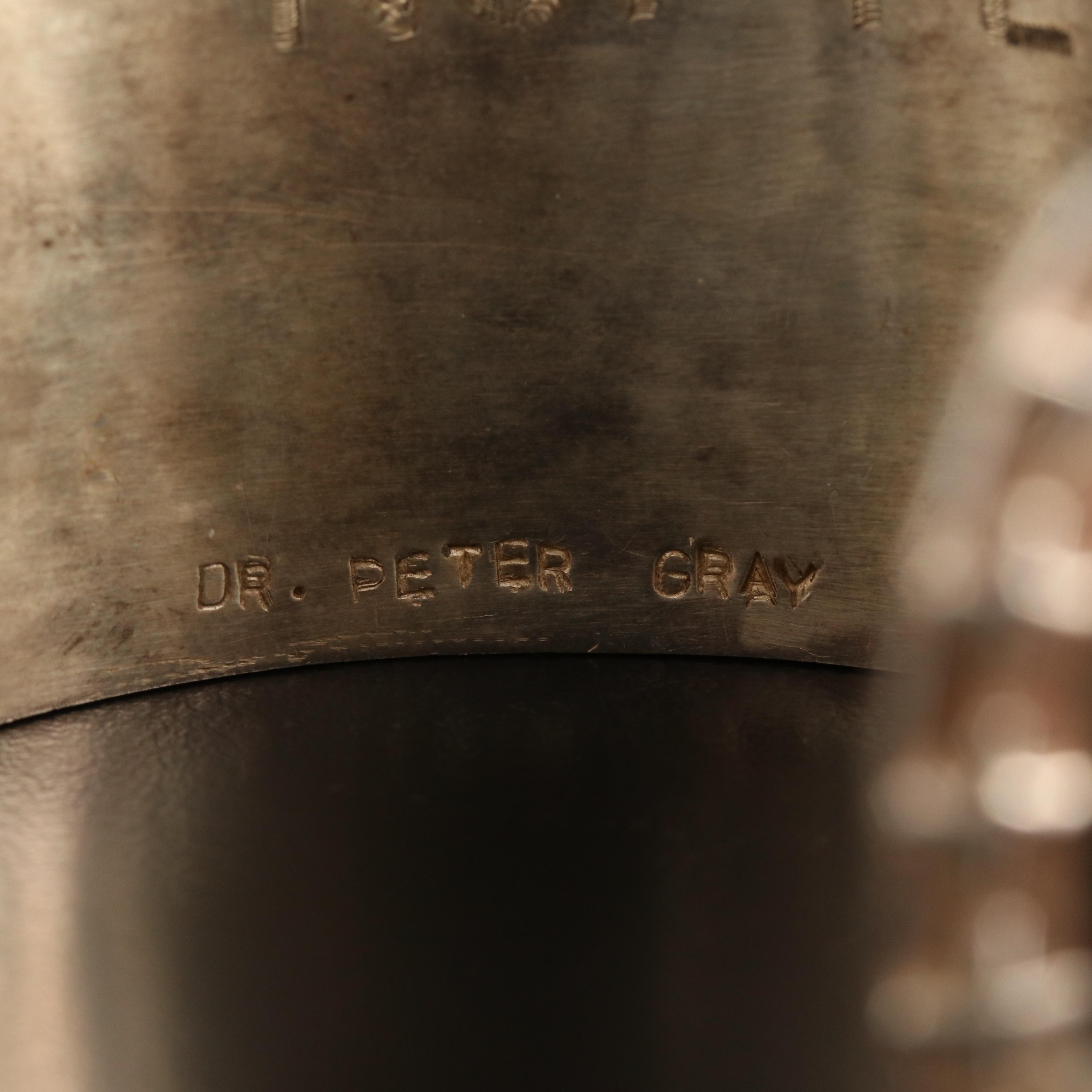 Sterling Sapphire and Carnelian Cuff with Reproduction Venetian Grosso Coin