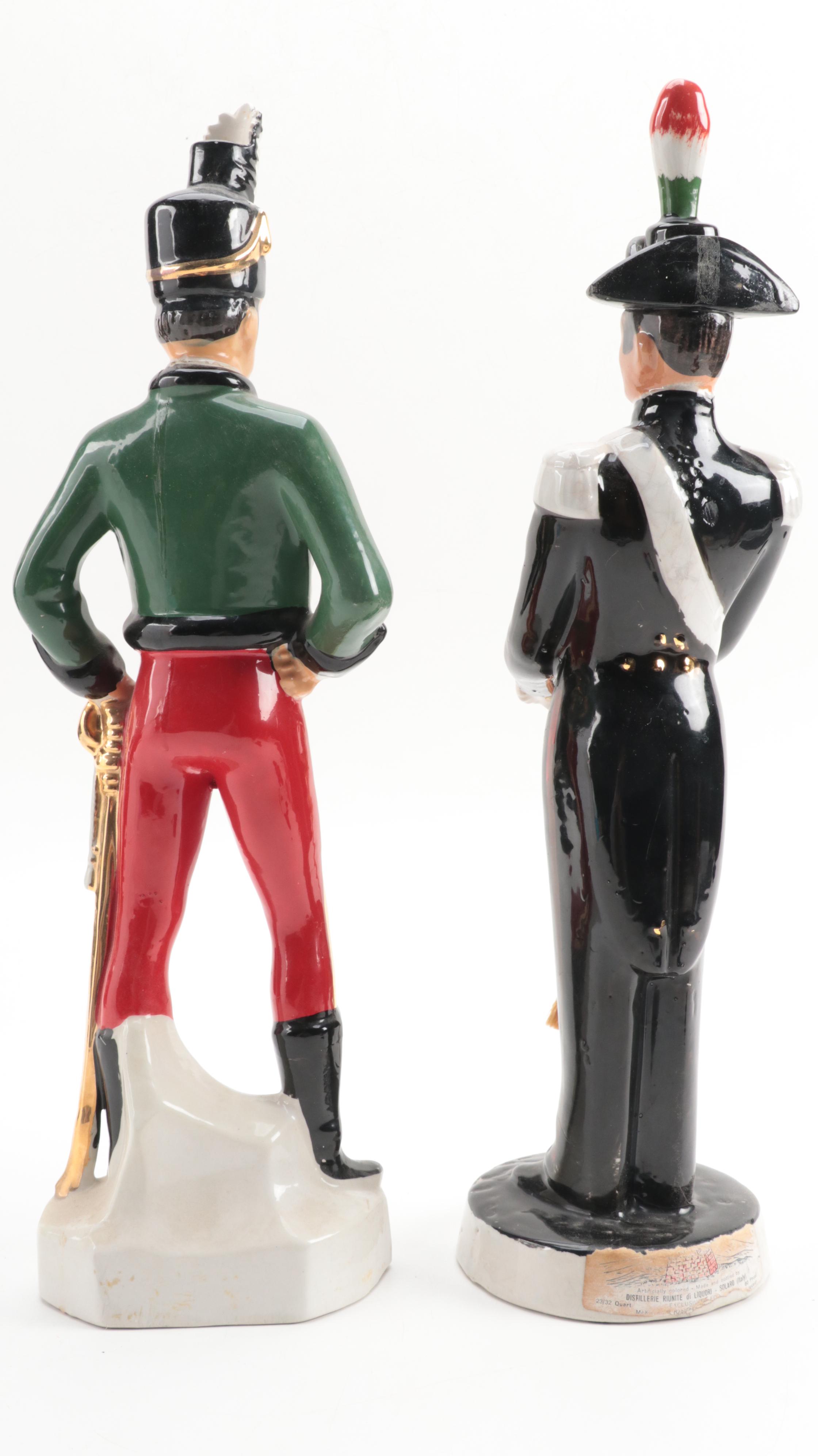 Cornetti Italian Porcelain Figural Decanters