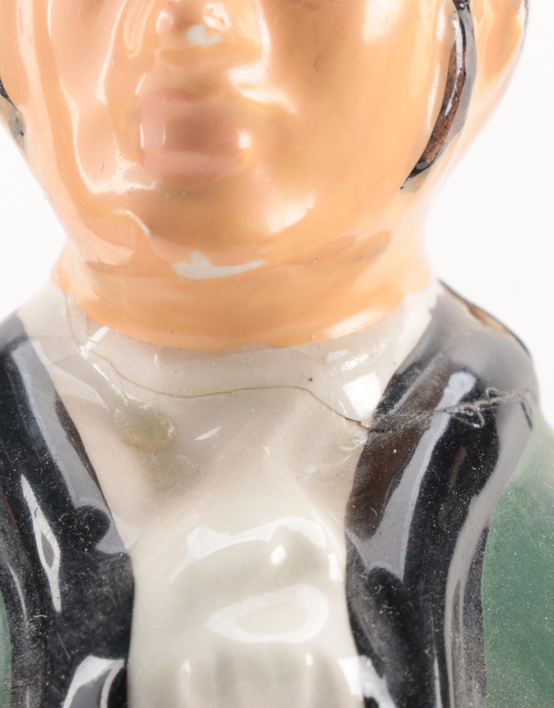 Cornetti Italian Porcelain Figural Decanters