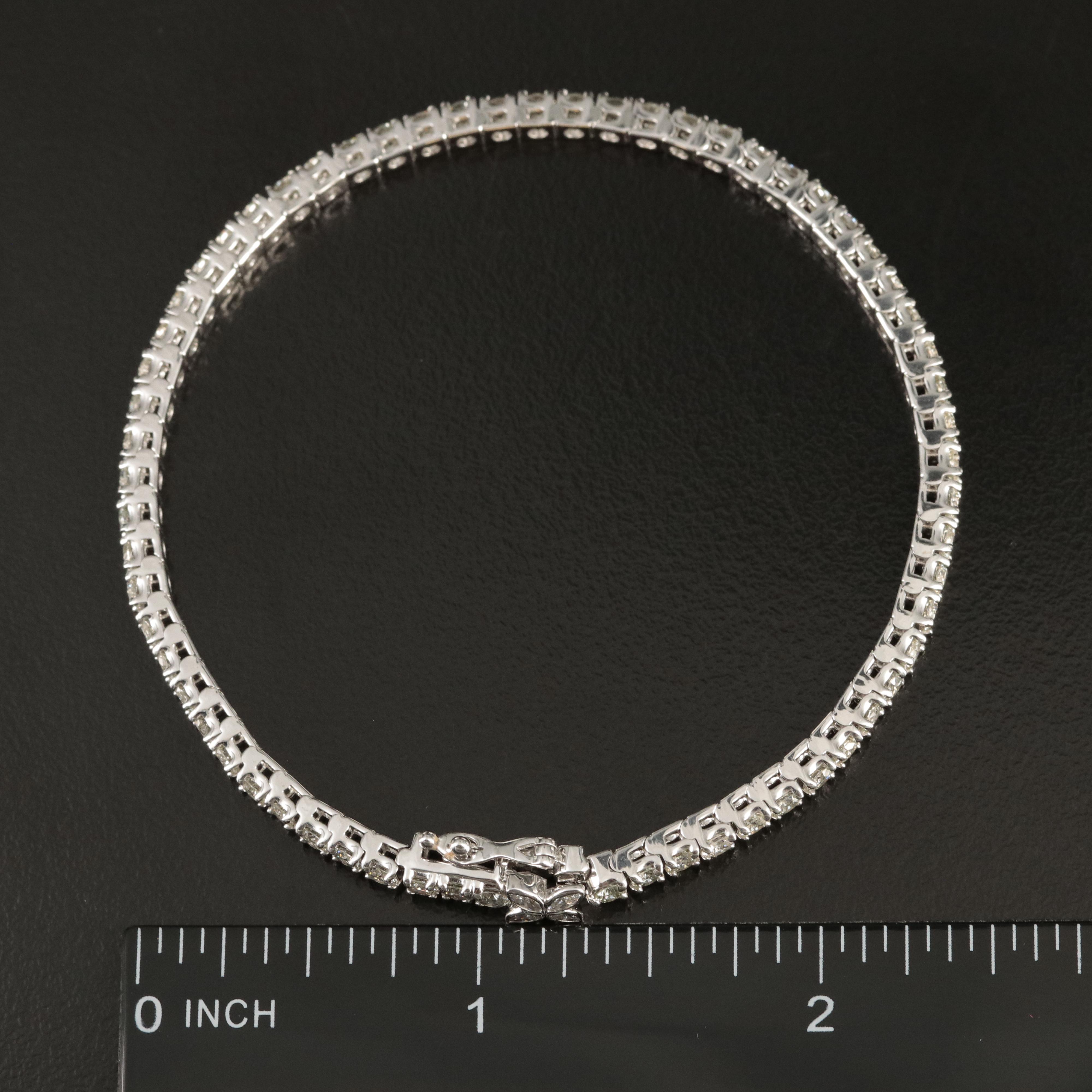 14K 5.00 CTW Lab Grown Diamond Bracelet with IGI Report