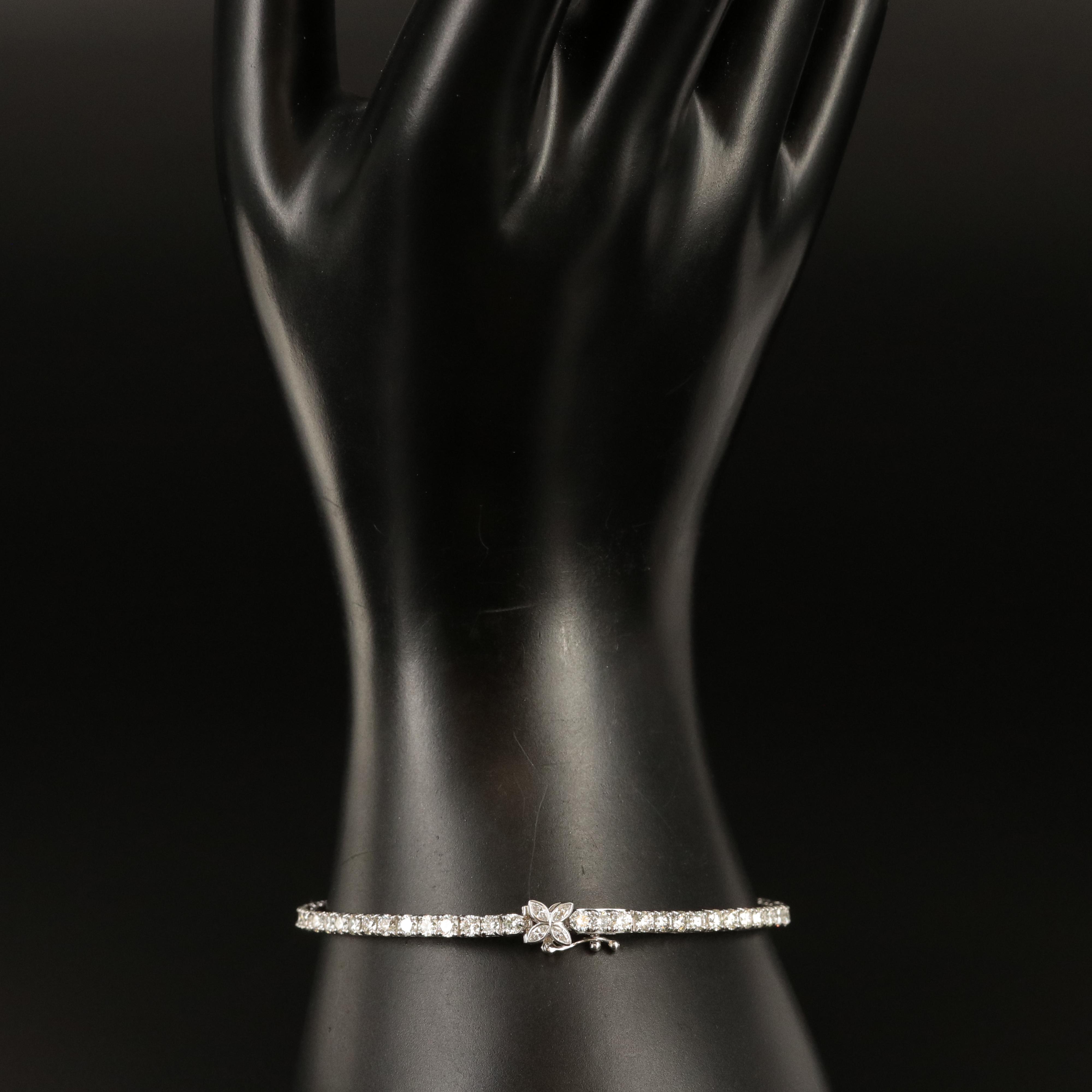 14K 5.00 CTW Lab Grown Diamond Bracelet with IGI Report