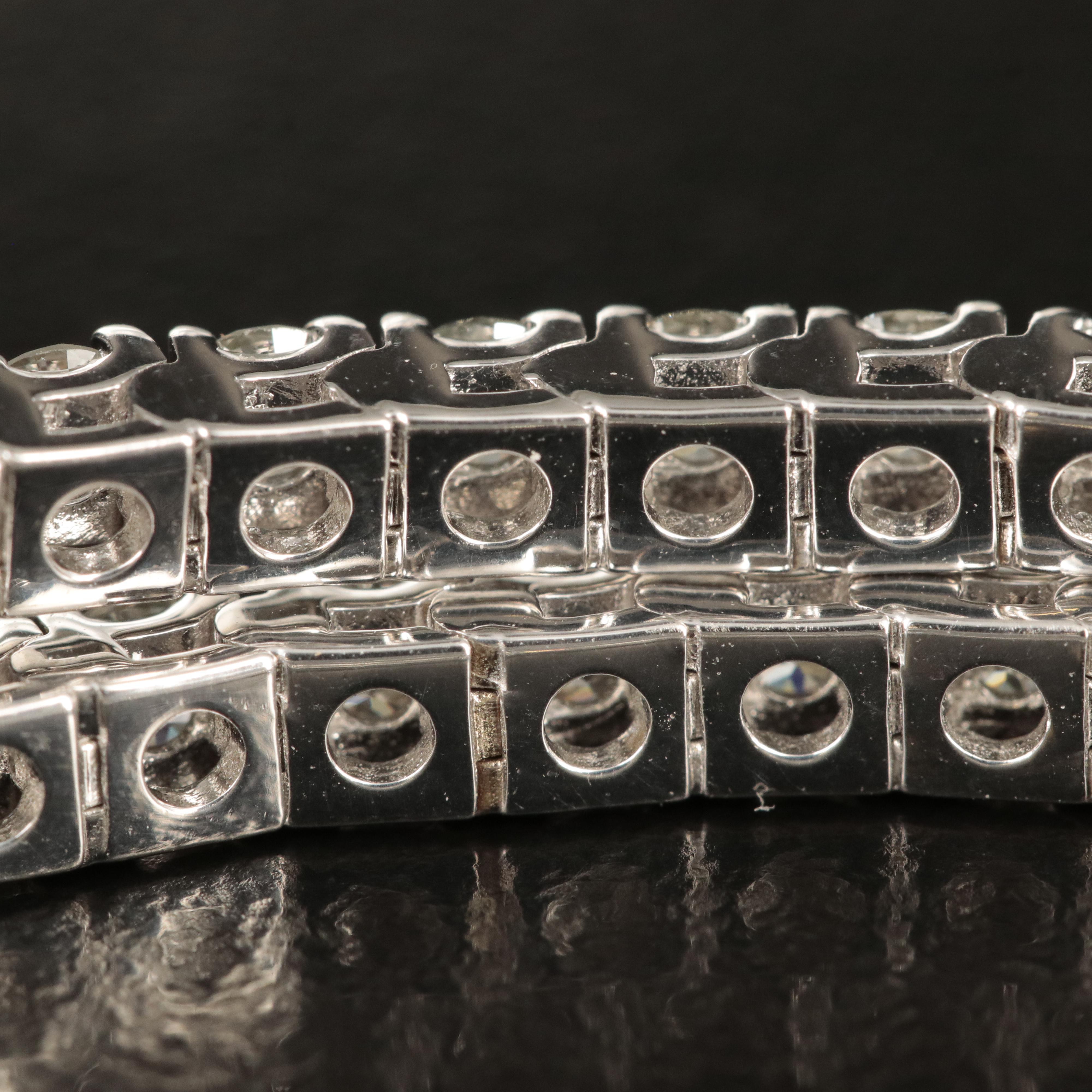 14K 5.00 CTW Lab Grown Diamond Bracelet with IGI Report