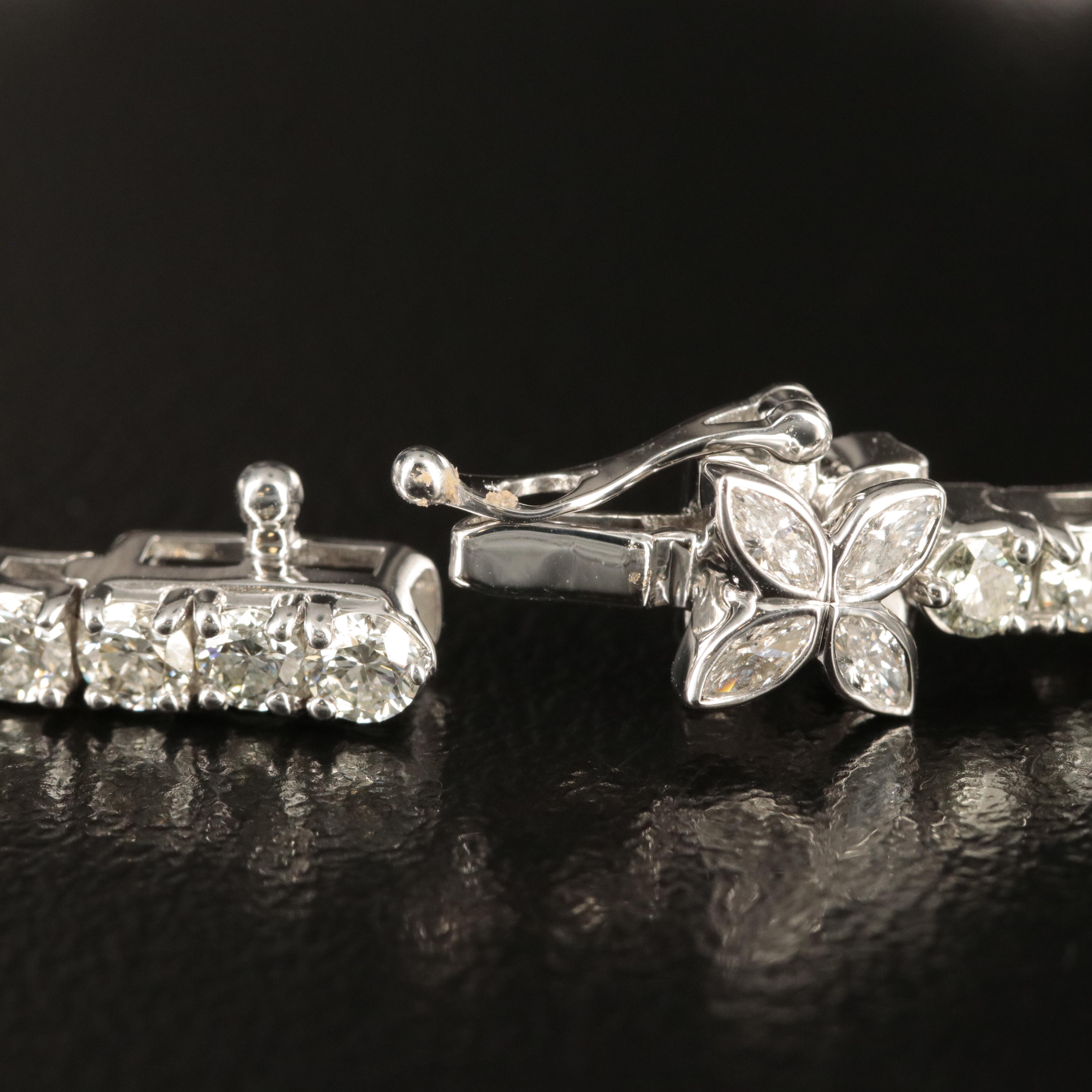 14K 5.00 CTW Lab Grown Diamond Bracelet with IGI Report