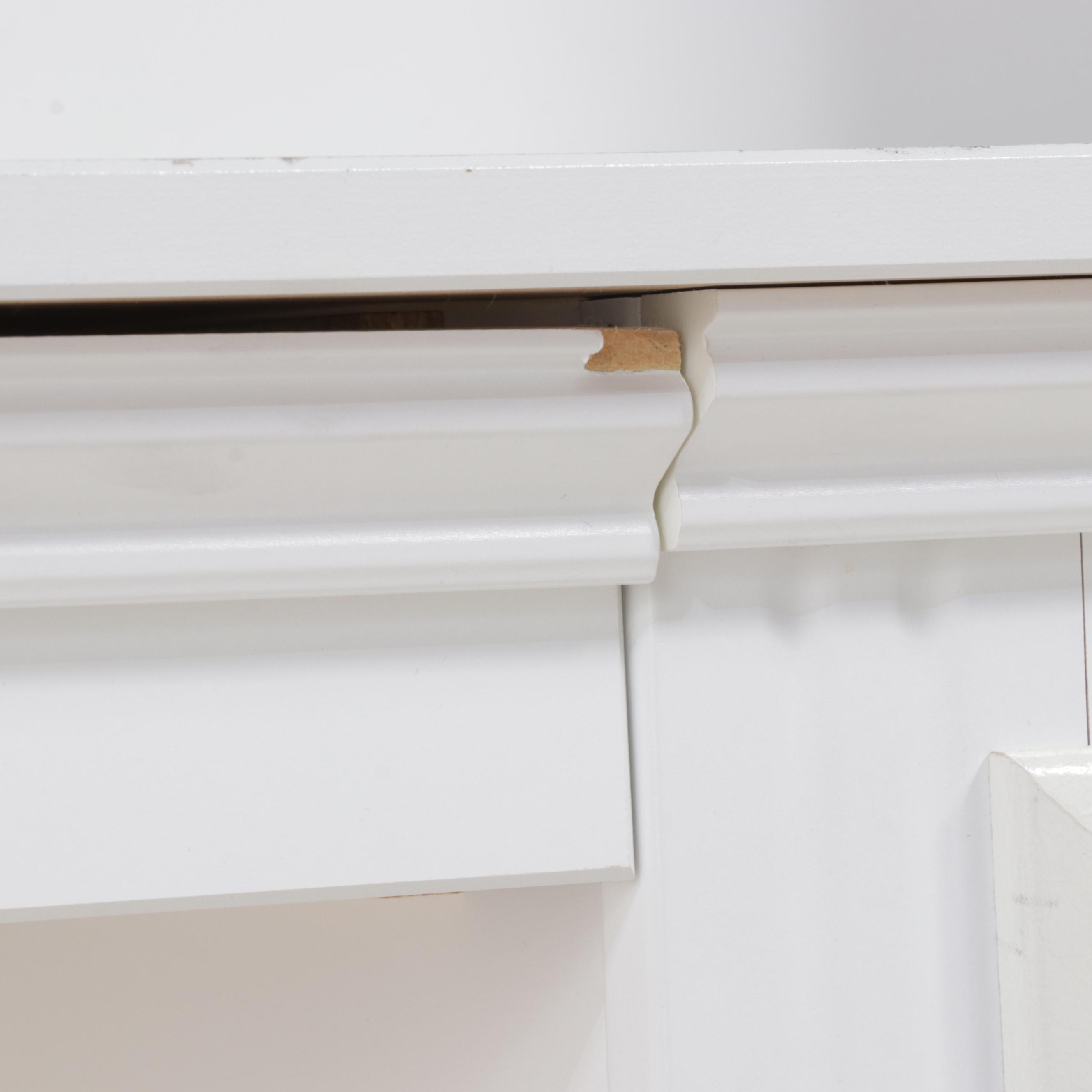 Lang Furniture White Laminate Desk with Hutch