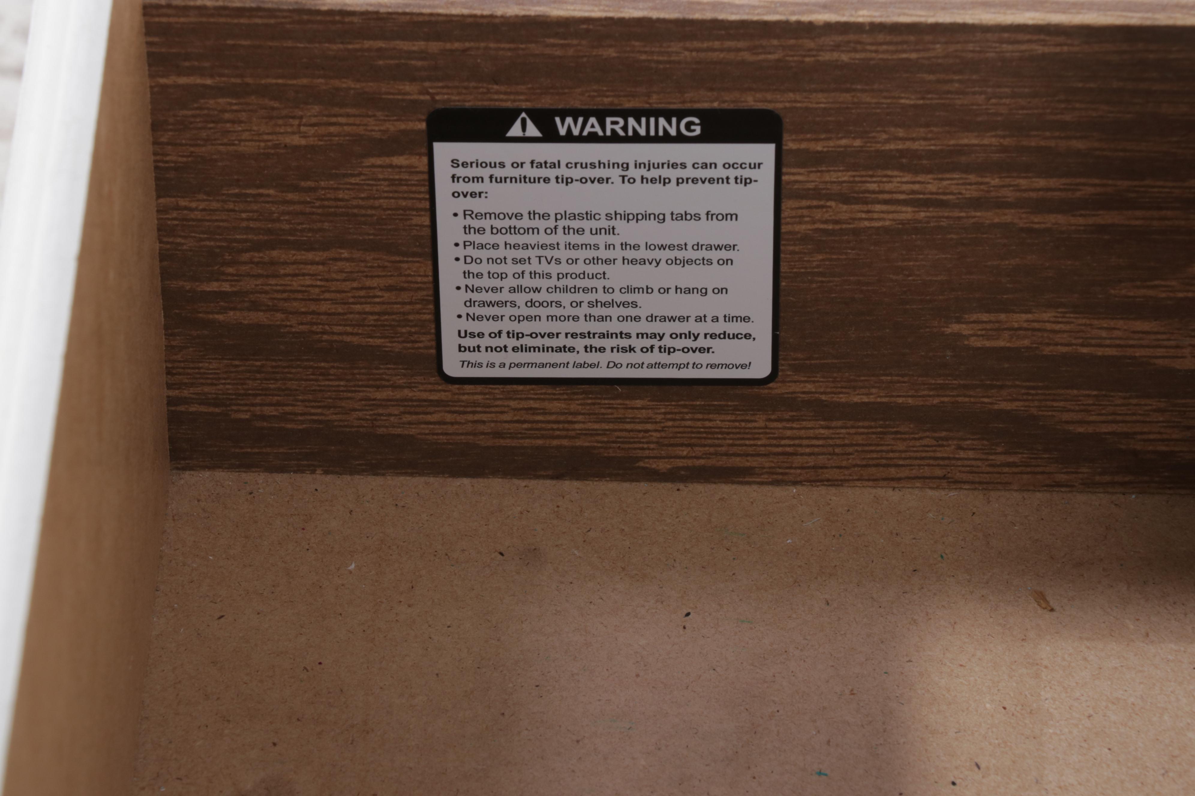 Lang Furniture White Laminate Desk with Hutch