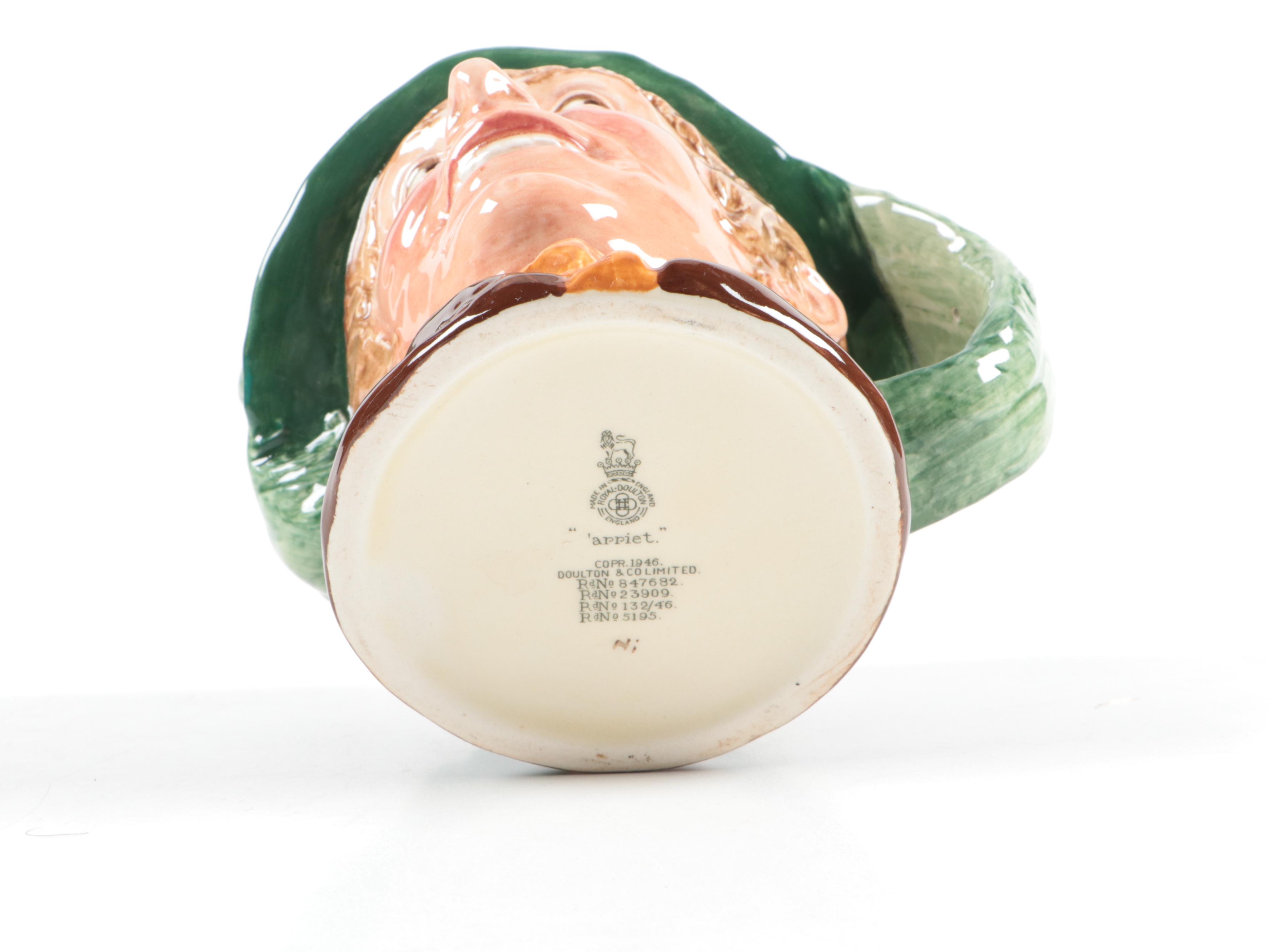 Royal Doulton "'arriet" Ceramic Character Jug, Mid-20th Century