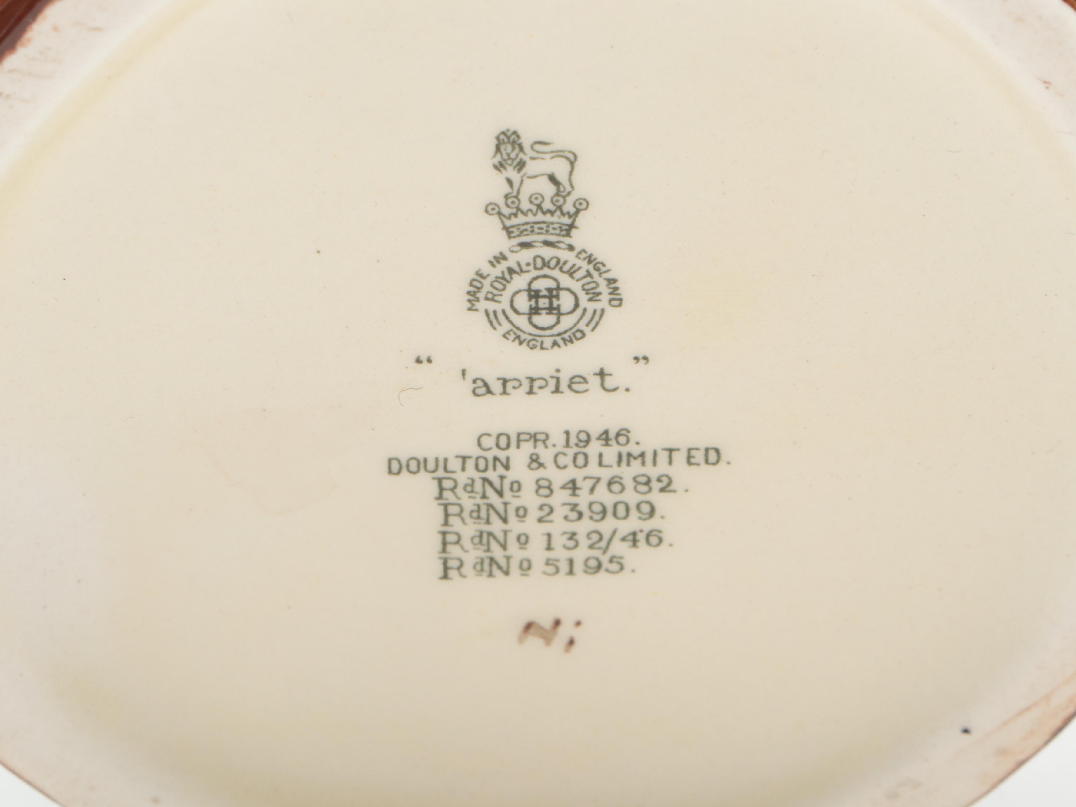 Royal Doulton "'arriet" Ceramic Character Jug, Mid-20th Century