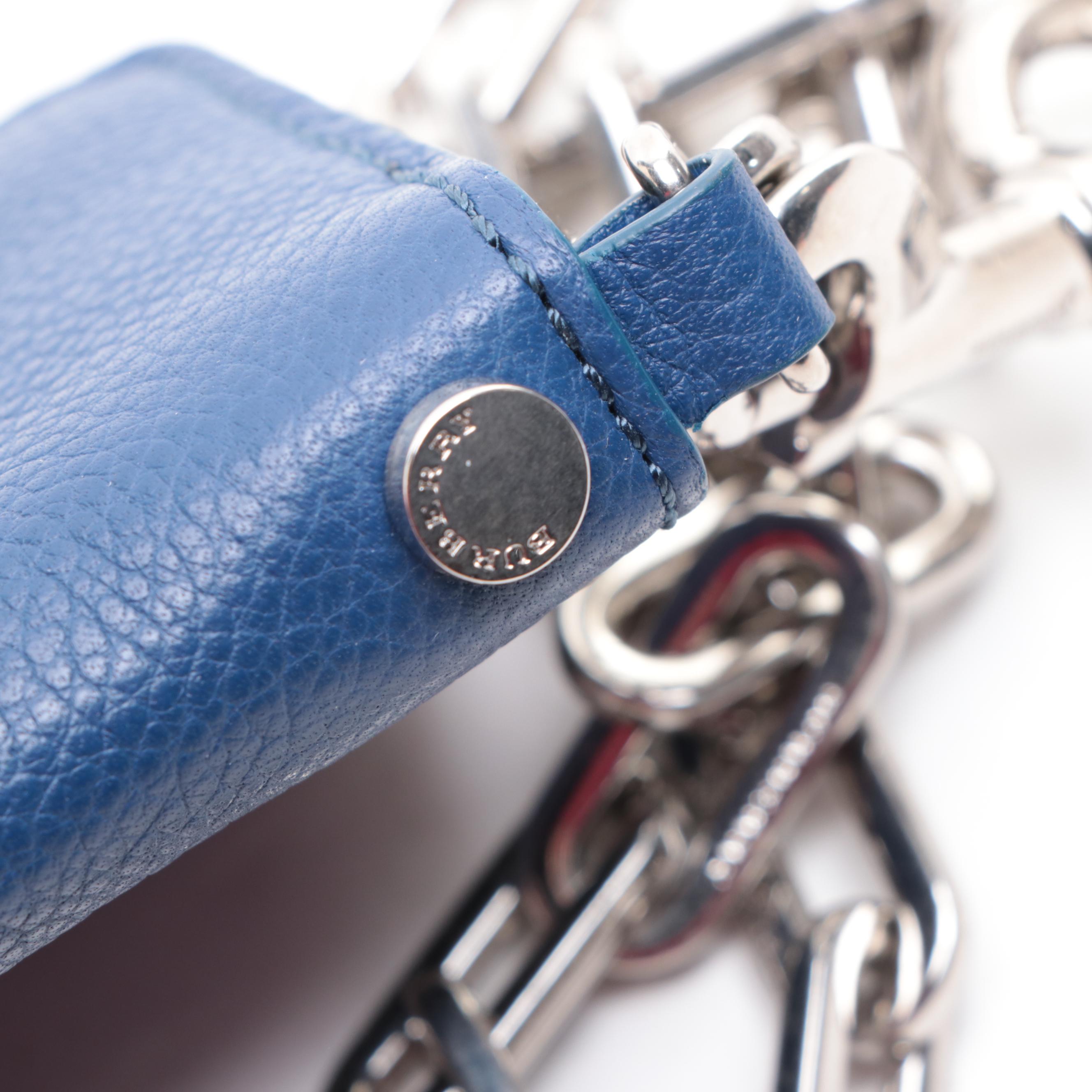 Burberry Card Case with Chain in Grain Leather