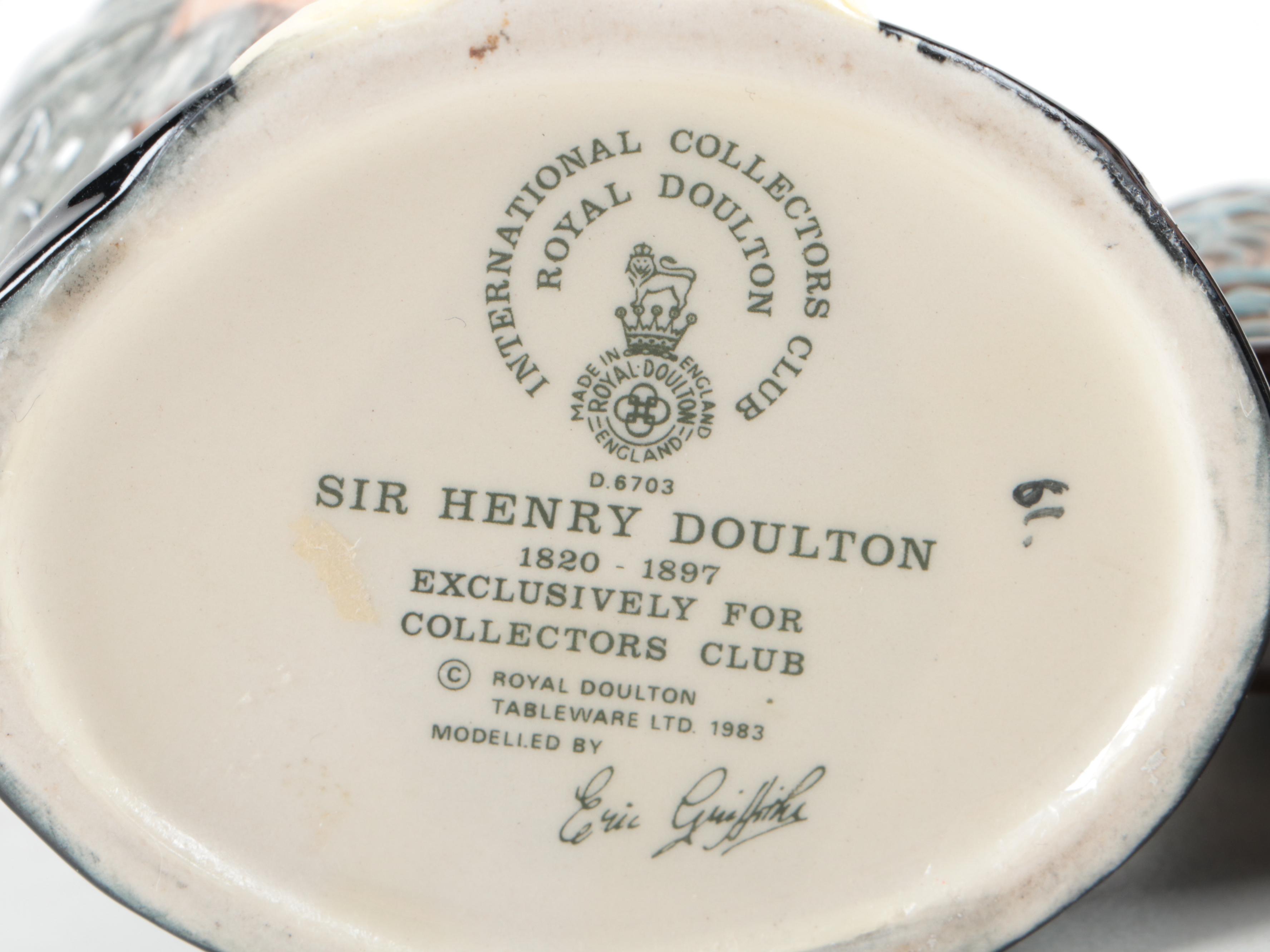 Royal Doulton Collector's Club and Other Royal Doulton Character Jugs