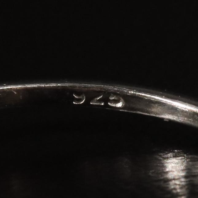 Sterling and Citrine Solitaire Ring