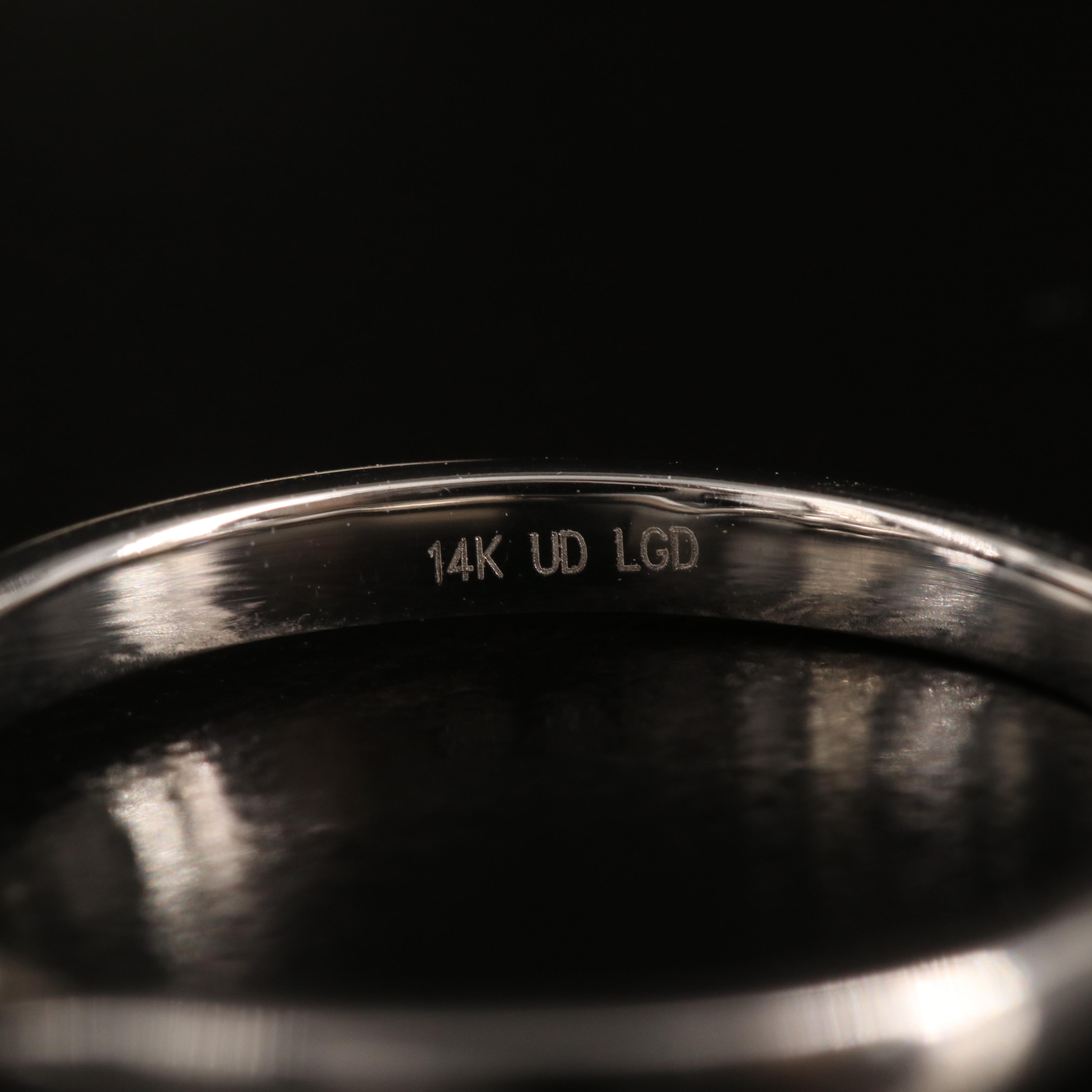 14K 0.52 CTW Lab Grown Diamond Three Stone Ring with IGI Report