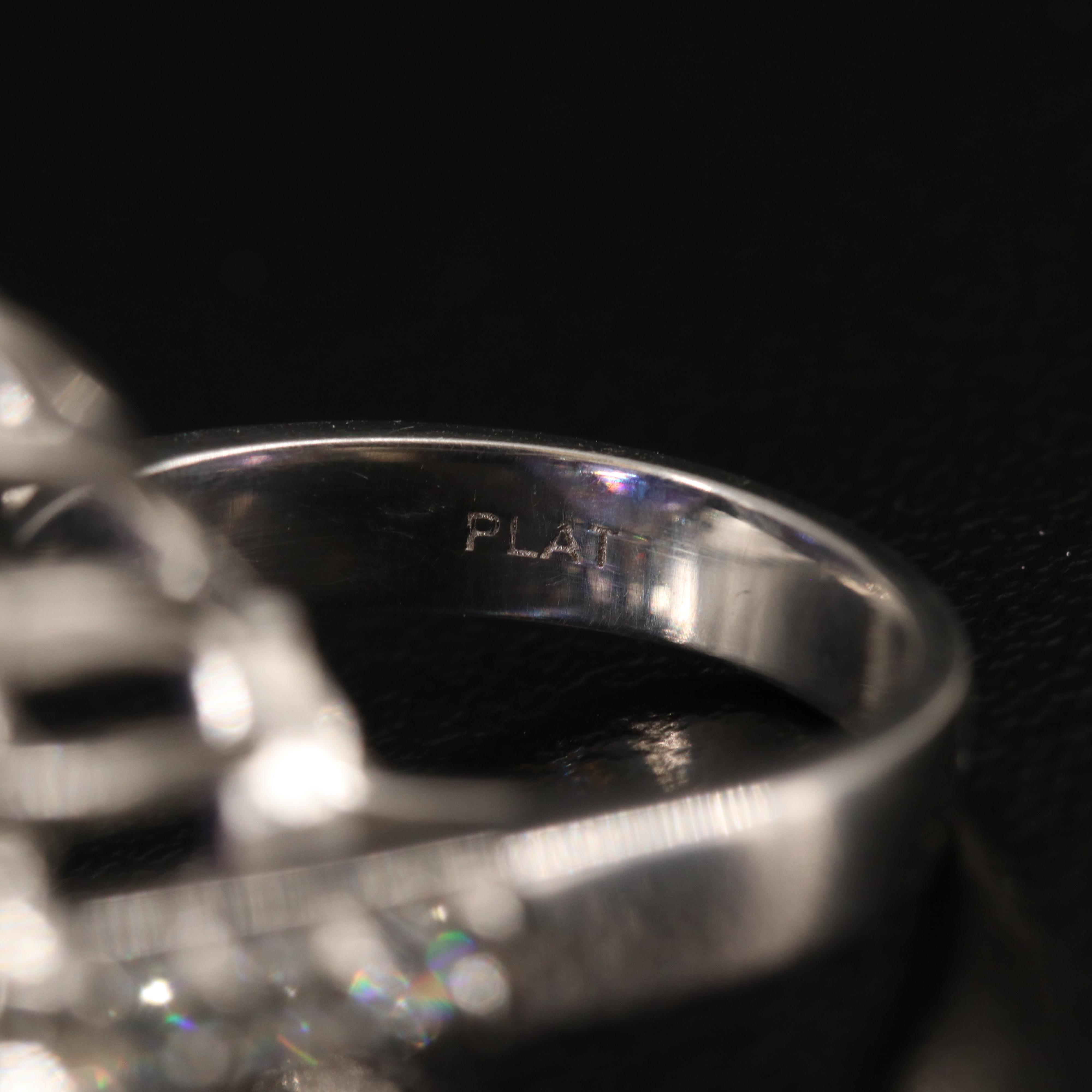 Platinum 19.79 CT Tanzanite and 1.71 CTW Diamond Ring with GIA Report