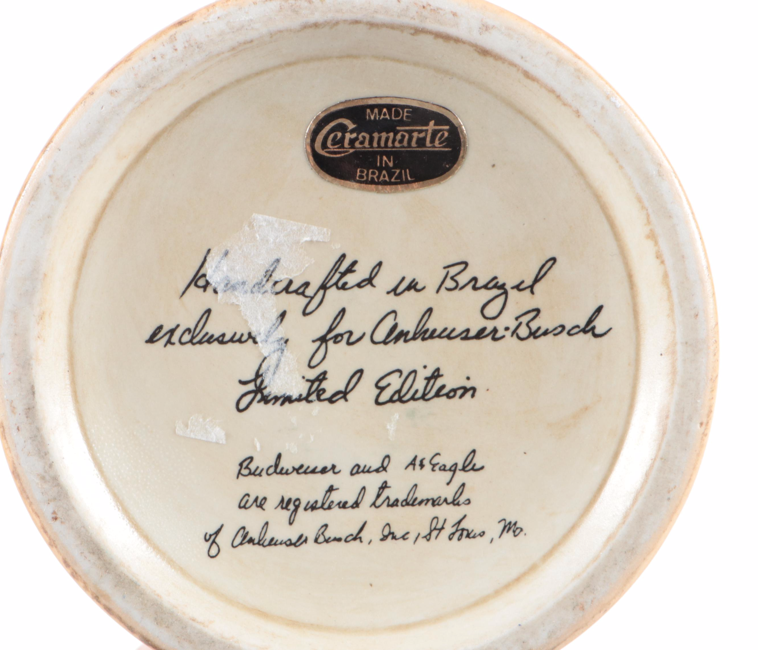 Anheuser-Busch and Promotional Products Budweiser Stoneware Steins