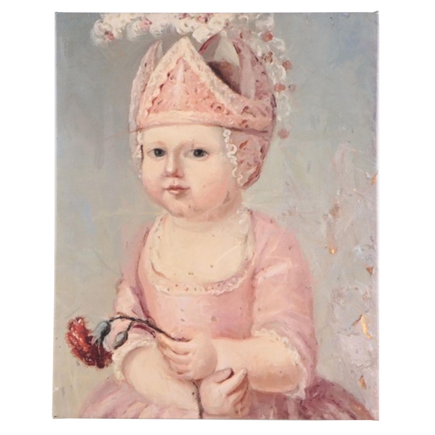 Giclée of Baby in Cap and Gown