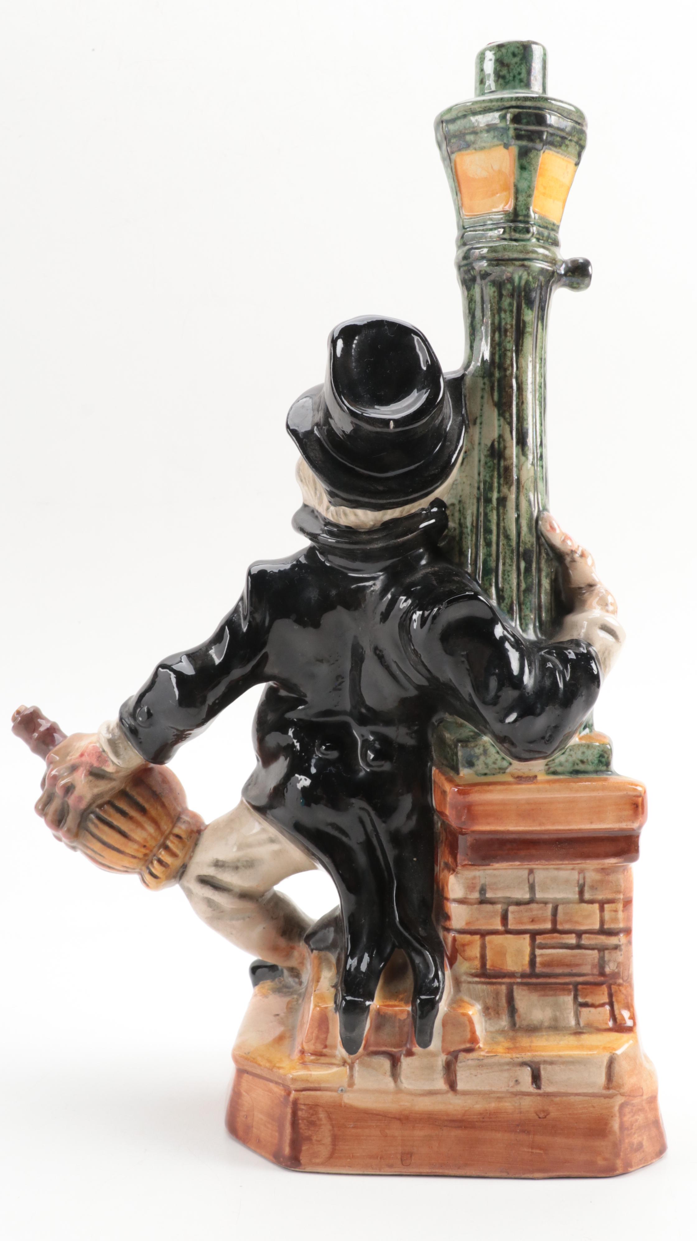 Barosttini Ceramic Figural Hobo Wine Decanter